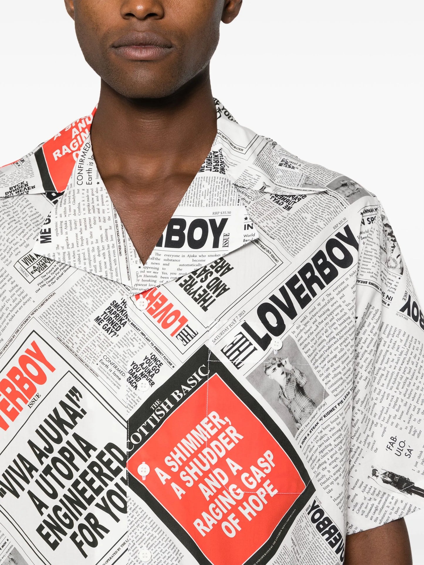 graphic-print organic cotton shirt