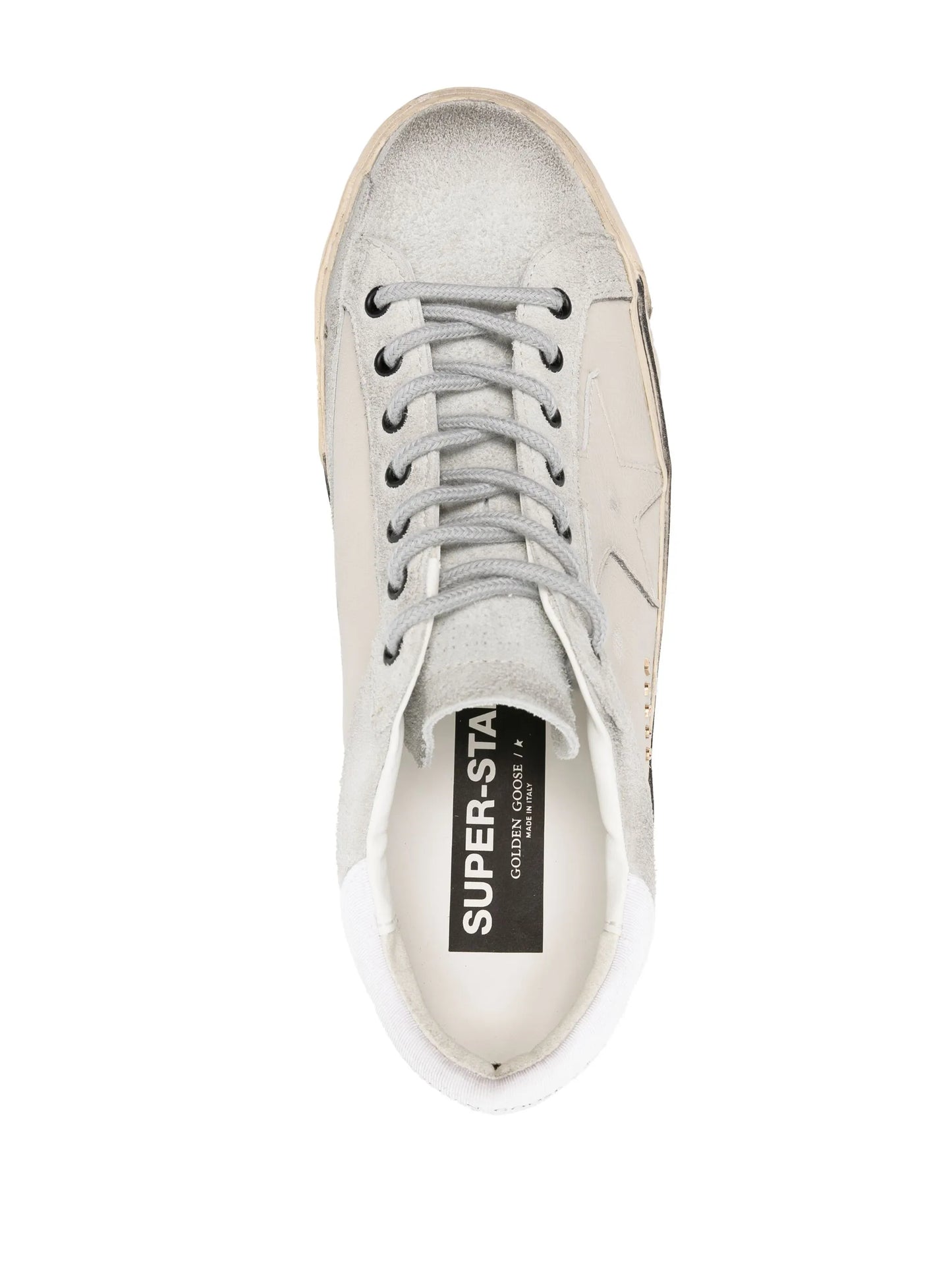 Super-Star distressed leather sneakers