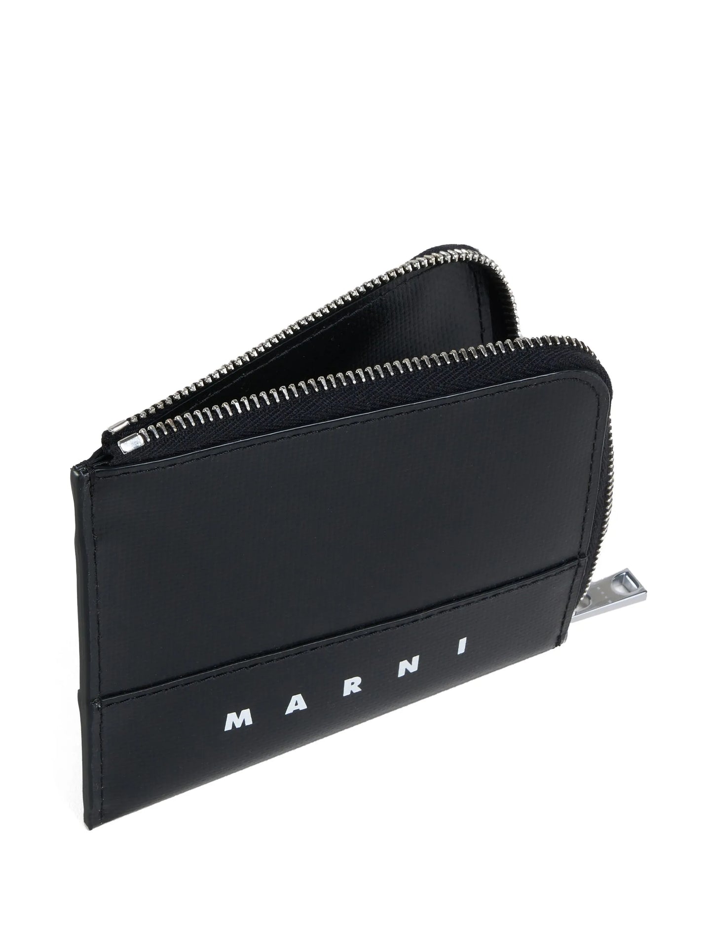 logo-print zip-around wallet