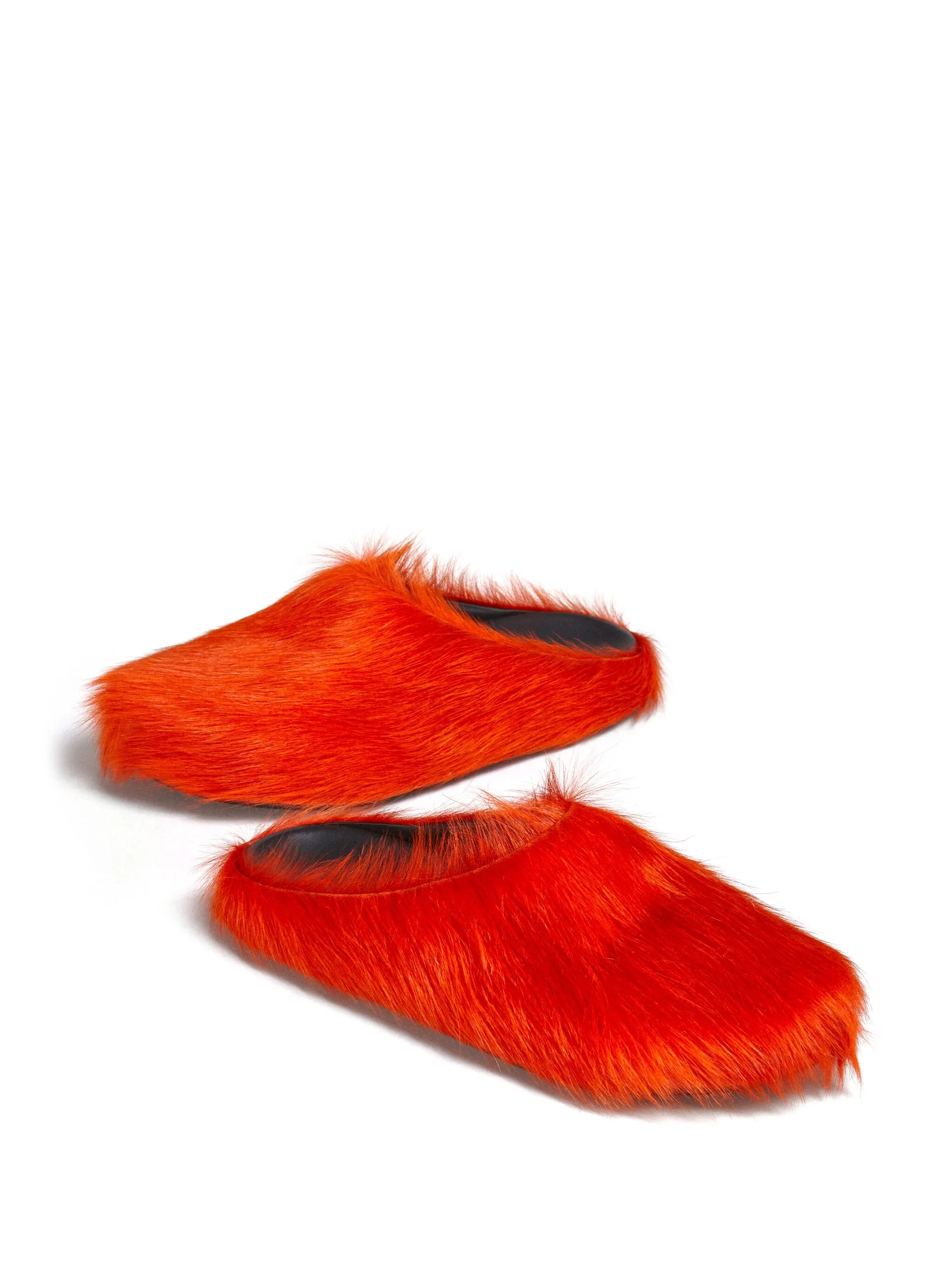 Fussbet Sabot calf-hair slippers