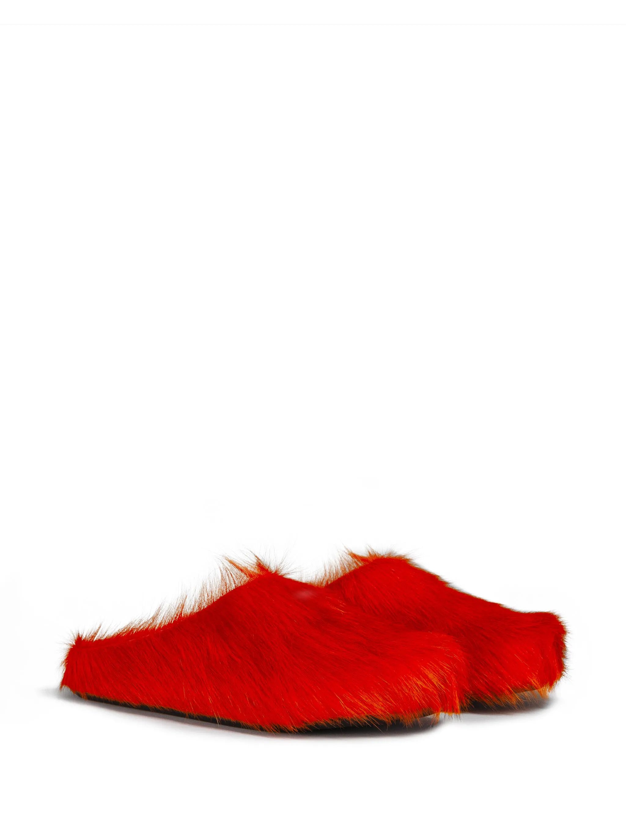 Fussbet Sabot calf-hair slippers