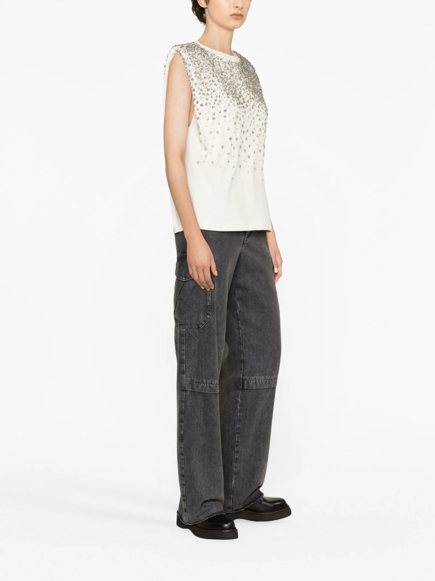 x Suki Waterhouse embellished top
