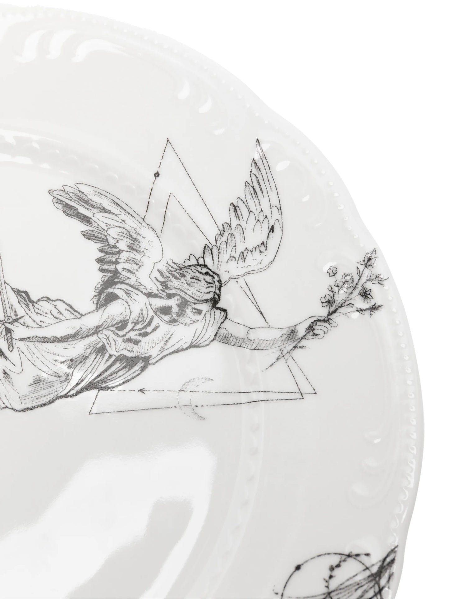 x Dr Woo graphic-print porcelain plate
