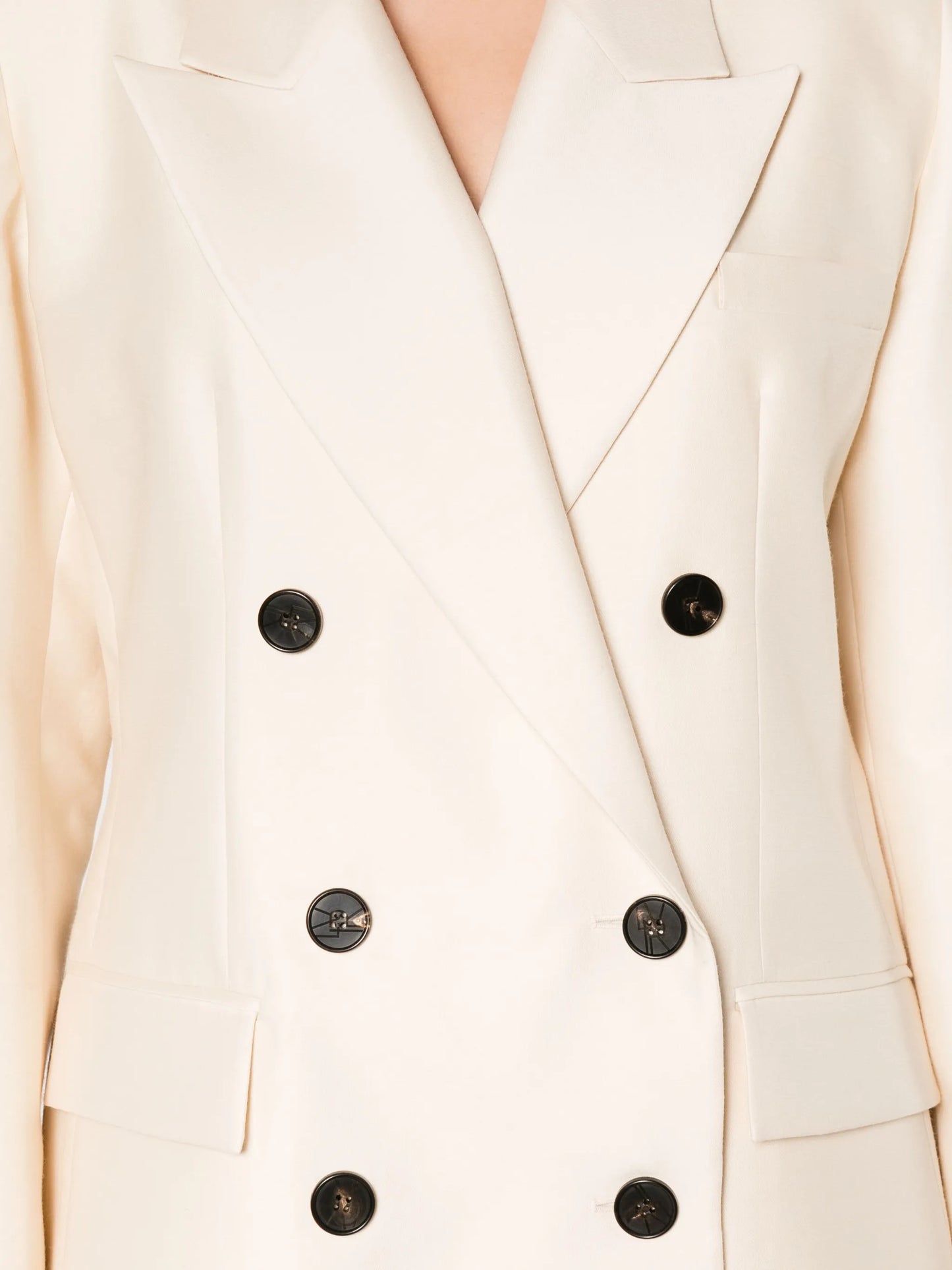 double-breasted wool-blend blazer