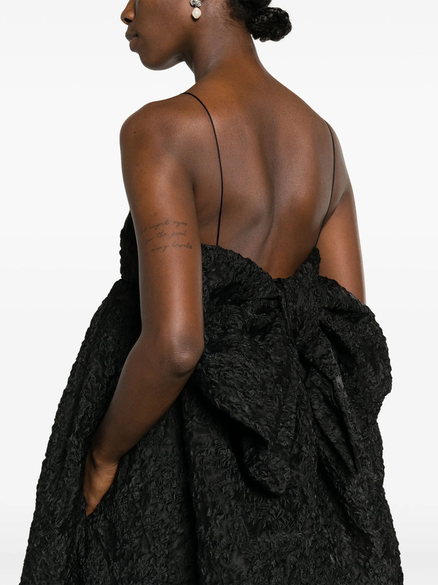 Vilma matelassé midi dress