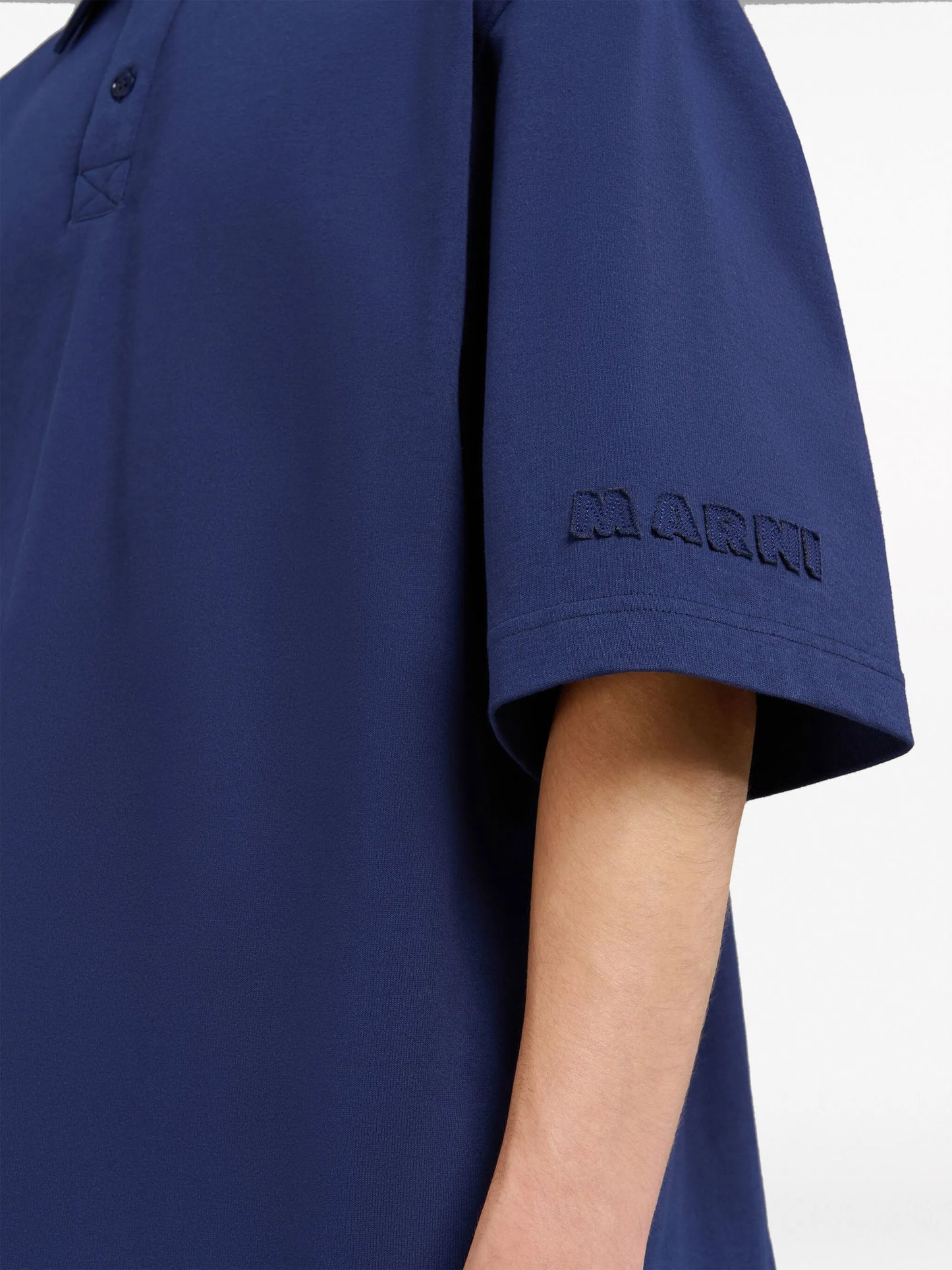 logo-patch cotton polo shirt