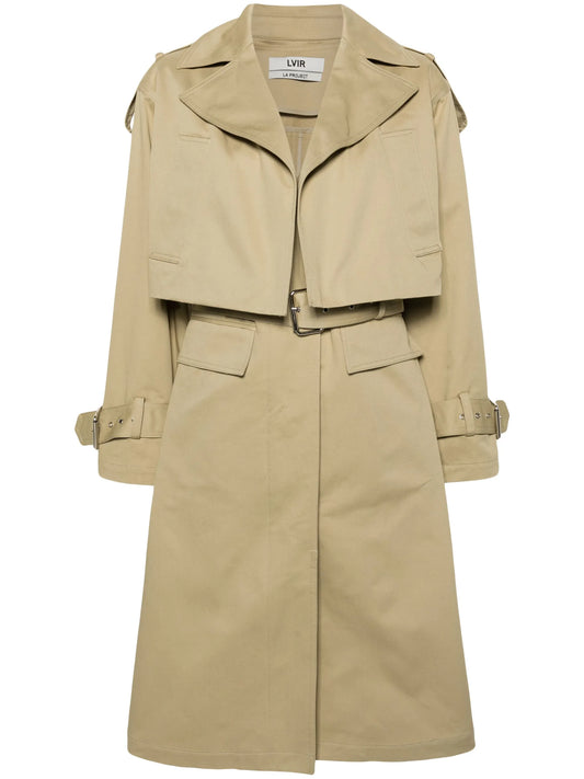 Three-Way cotton trench coat