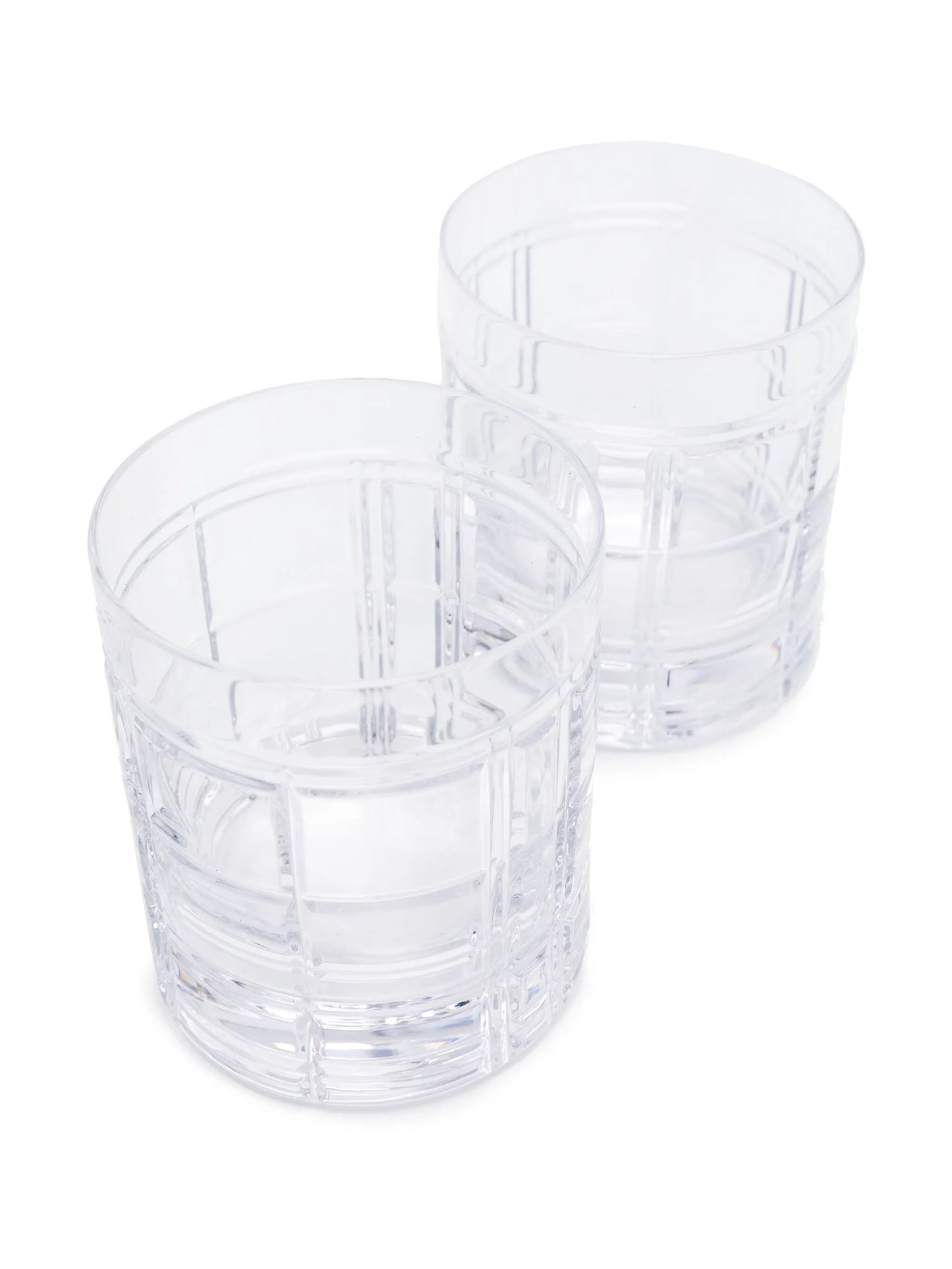 Hudson Plaid glass gift set