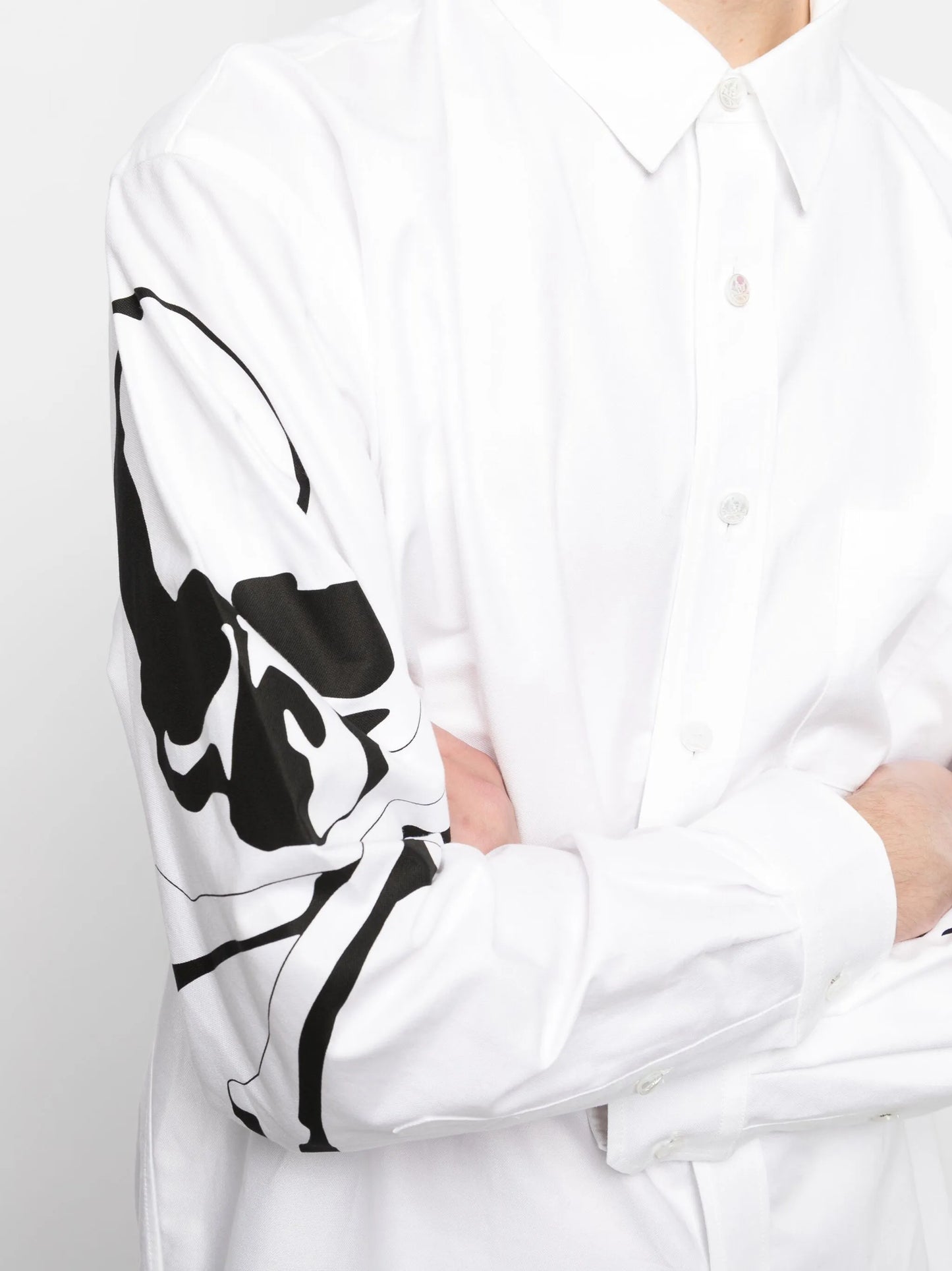 logo-print cotton shirt