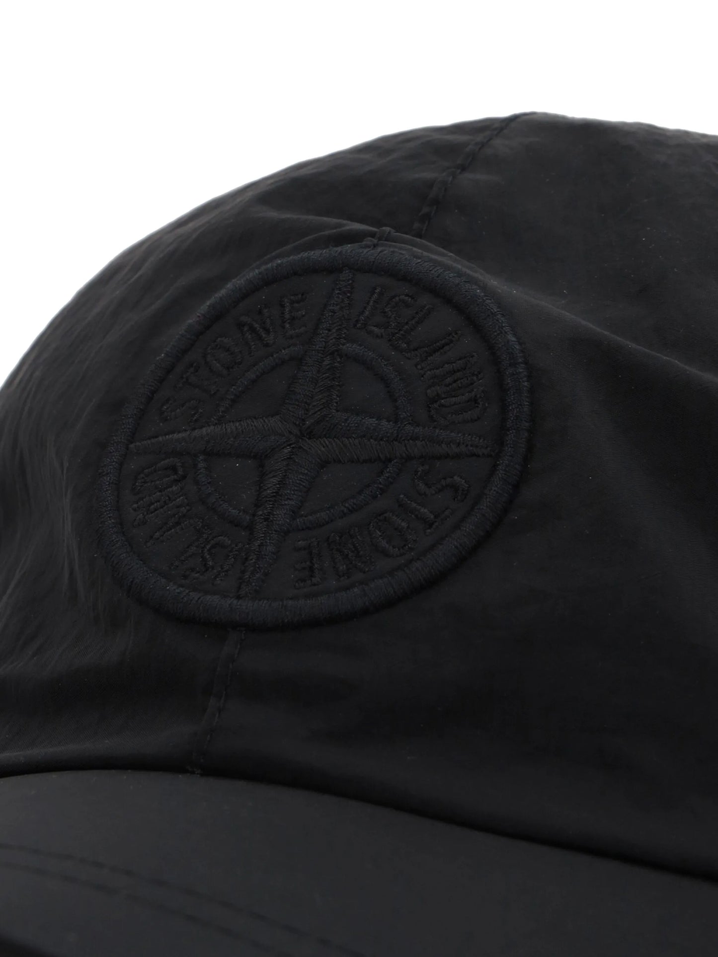 Compass-patch drawstring baseball cap