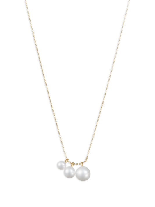 14kt yellow gold Stella pearl necklace