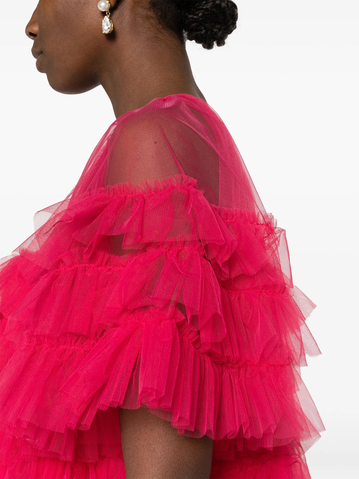 Roberta ruffled midi dress