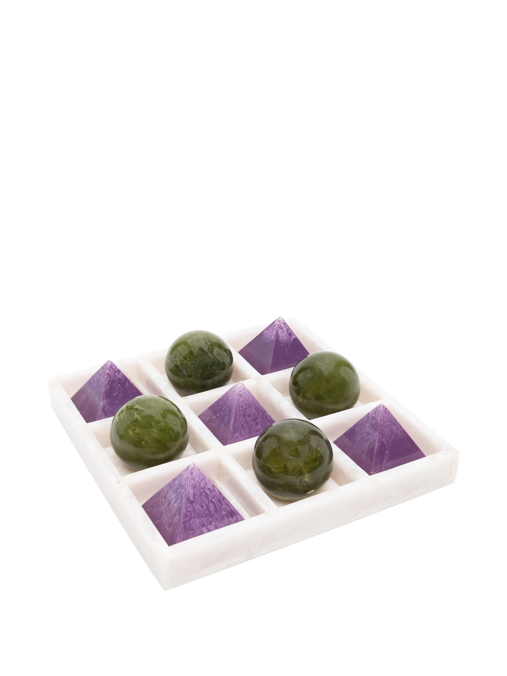 Mustique acrylic tic-tac-toe set