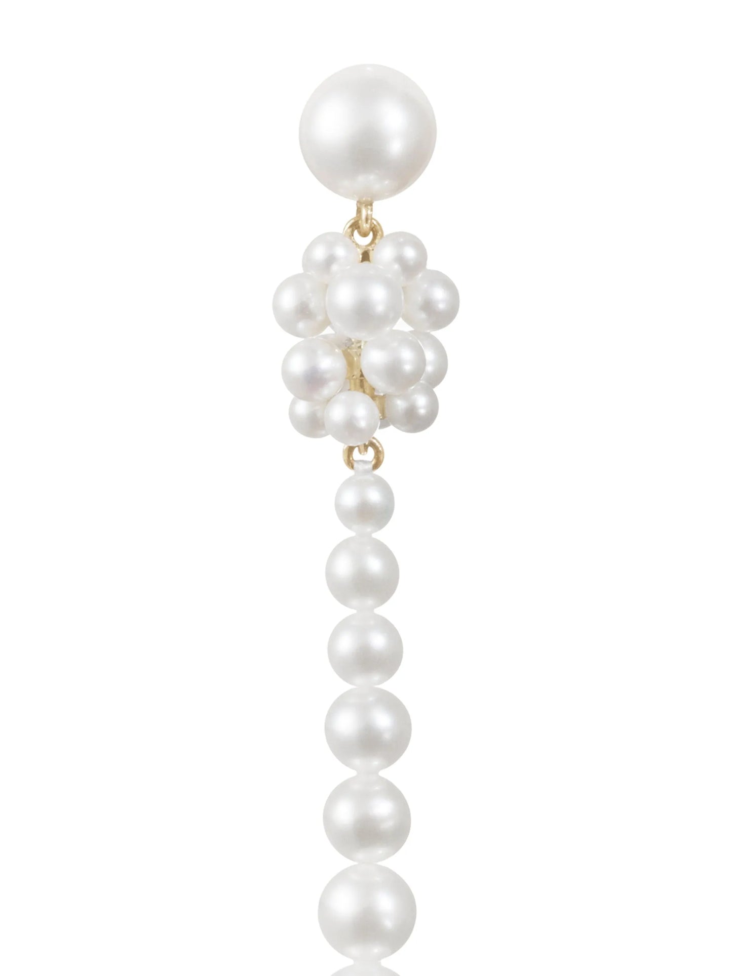 14kt recycled yellow gold Colonna freshwater pearl earrings