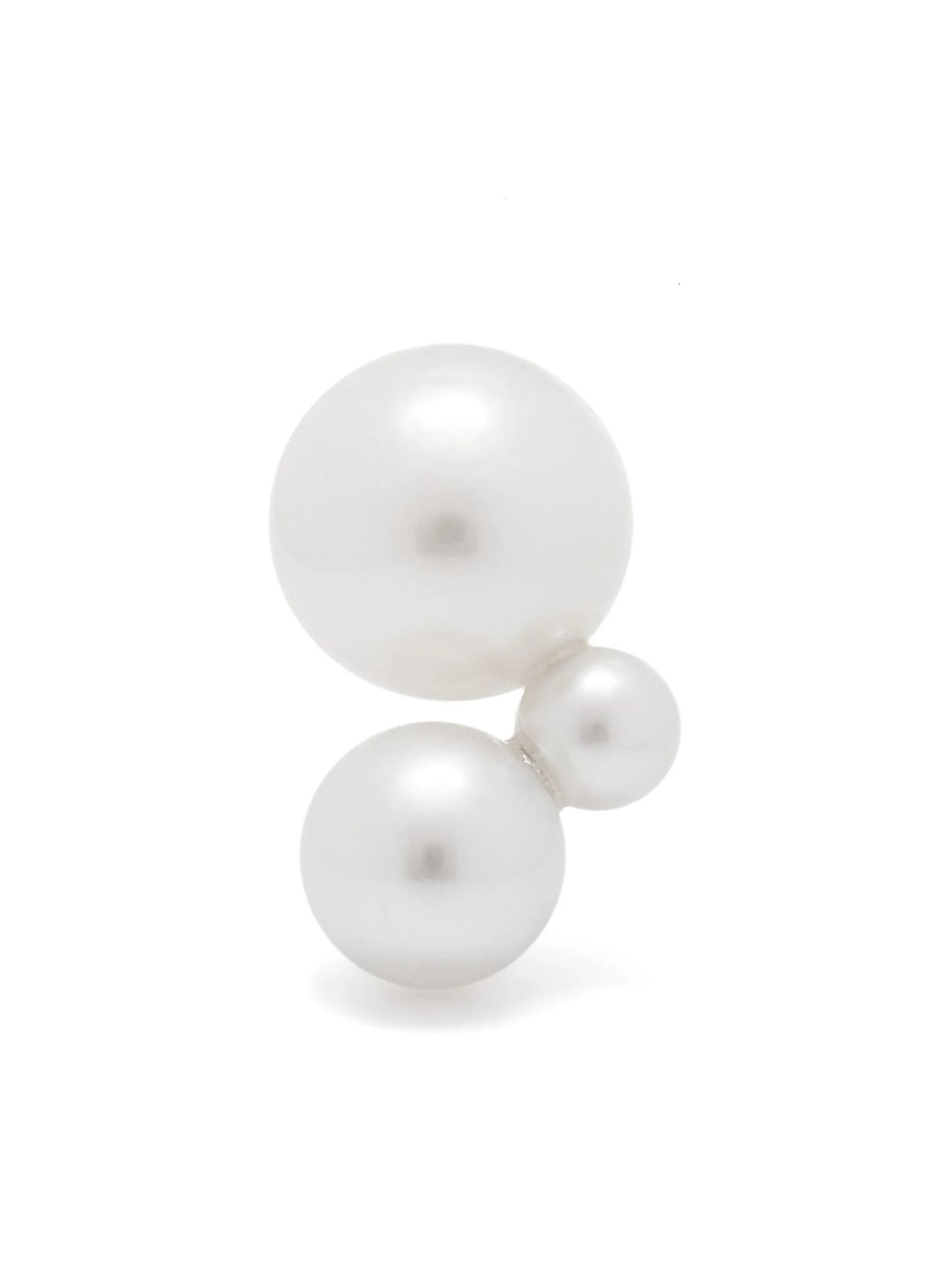 14kt yellow gold freshwater pearls Petite Stellari single earring