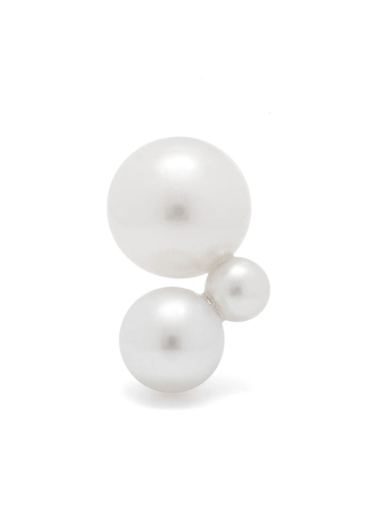 14kt yellow gold freshwater pearls Petite Stellari single earring