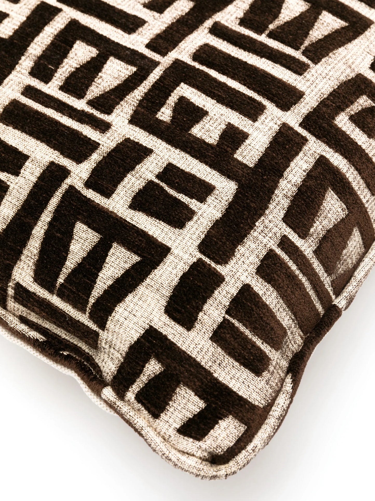 Pierre Frey Tsomba cushion, cocoa
