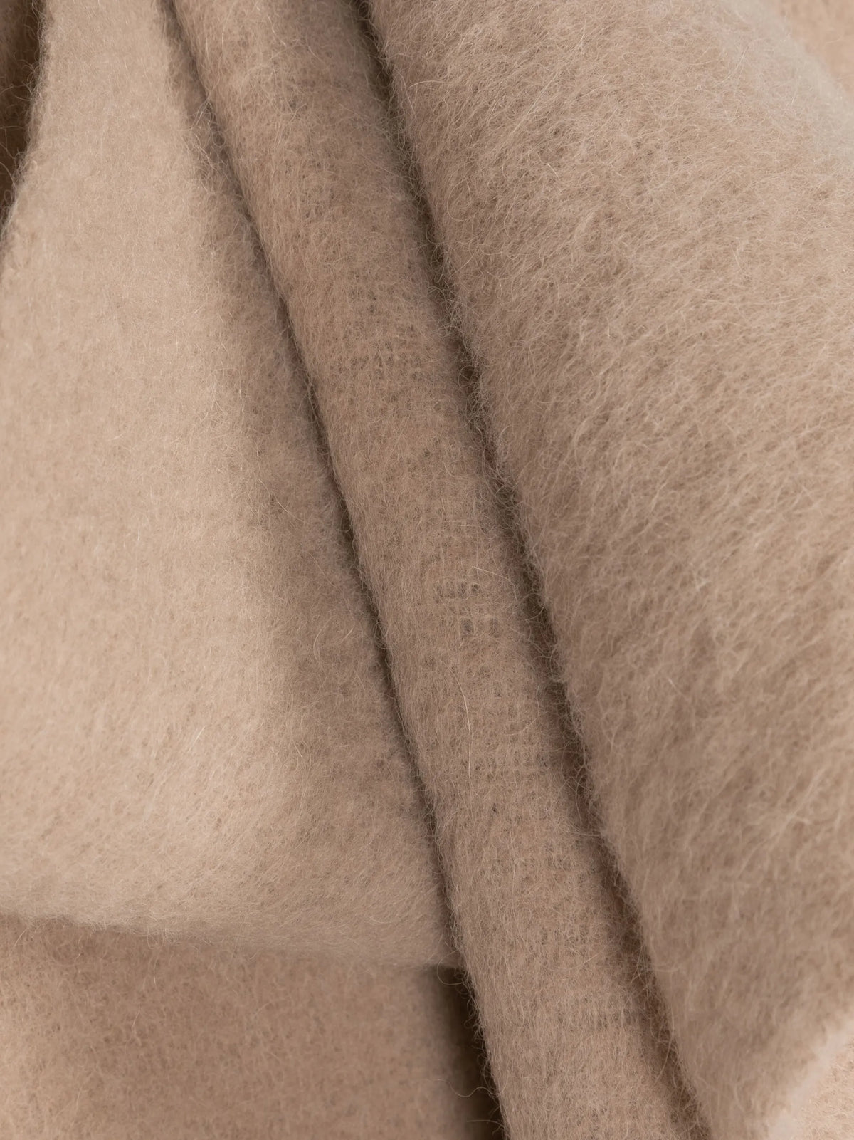 alpaca wool-blend brushed scarf