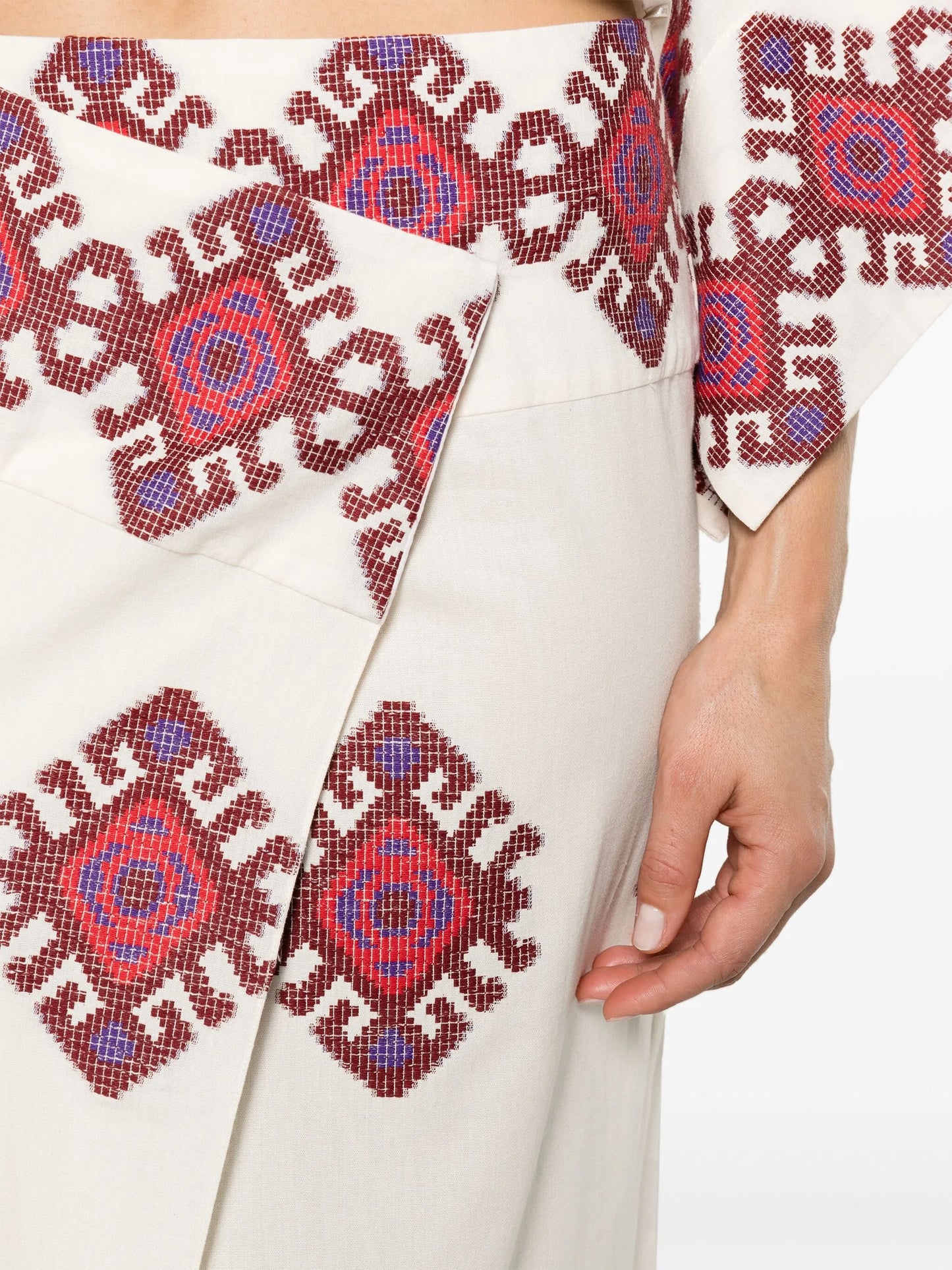 Beauty Abounds jacquard wrap skirt