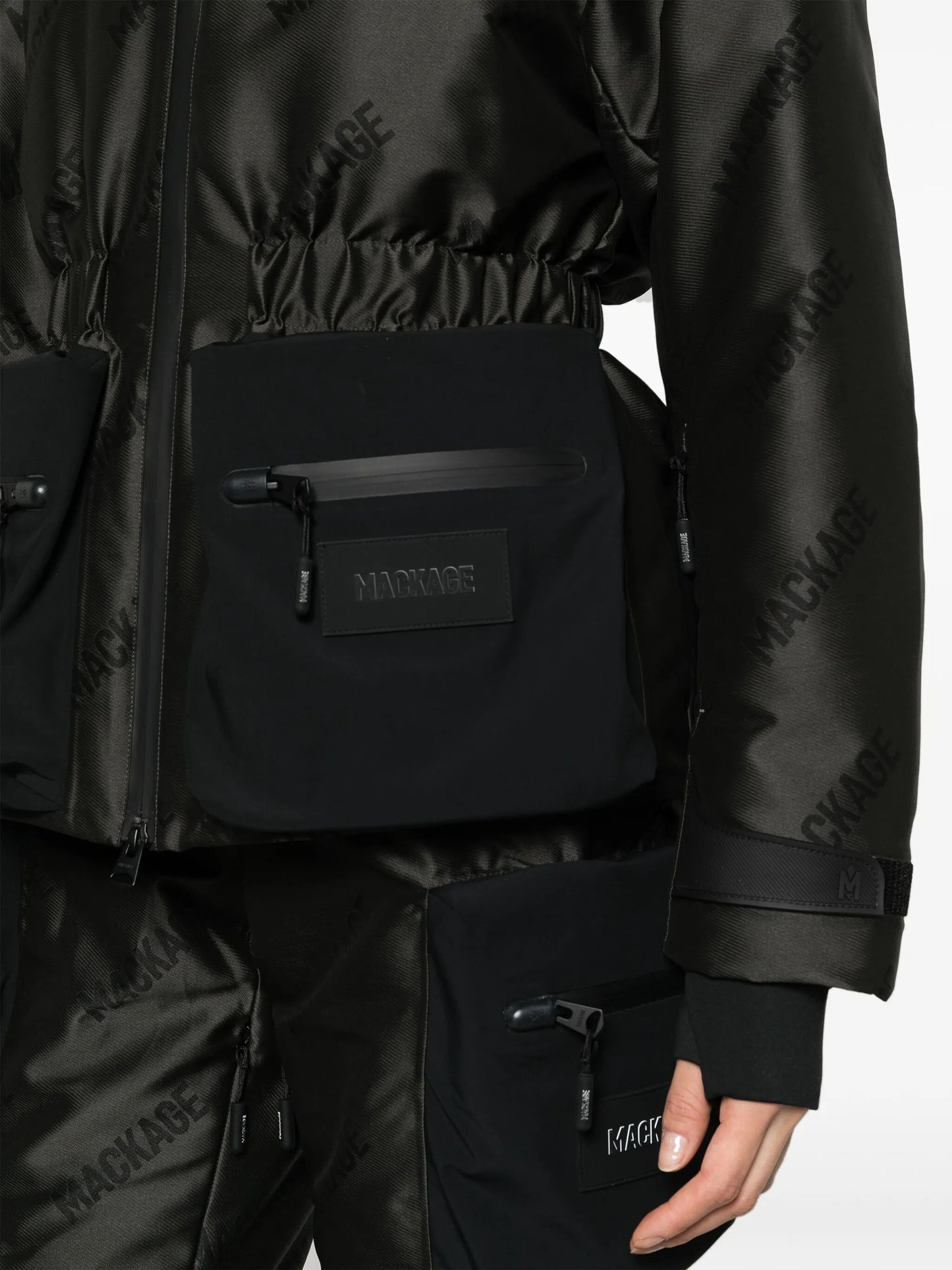 Nixie logo-print hooded jacket