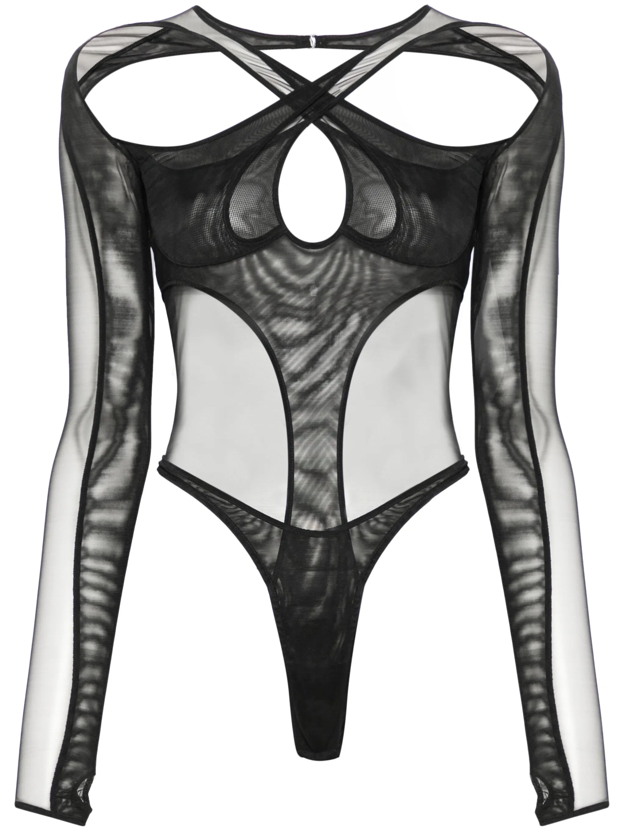 layered cut-out bodysuit