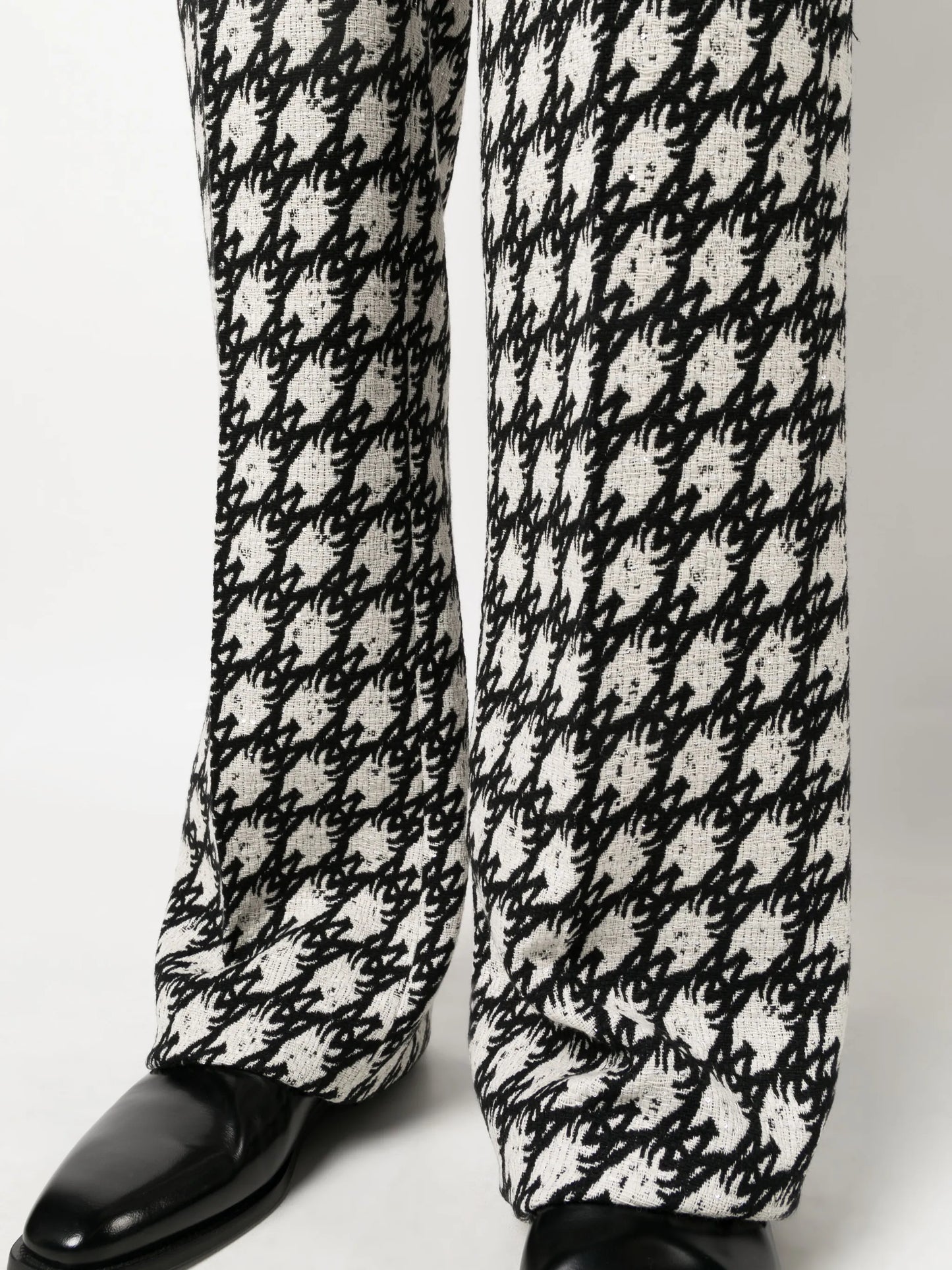 tweed tailored cotton trousers