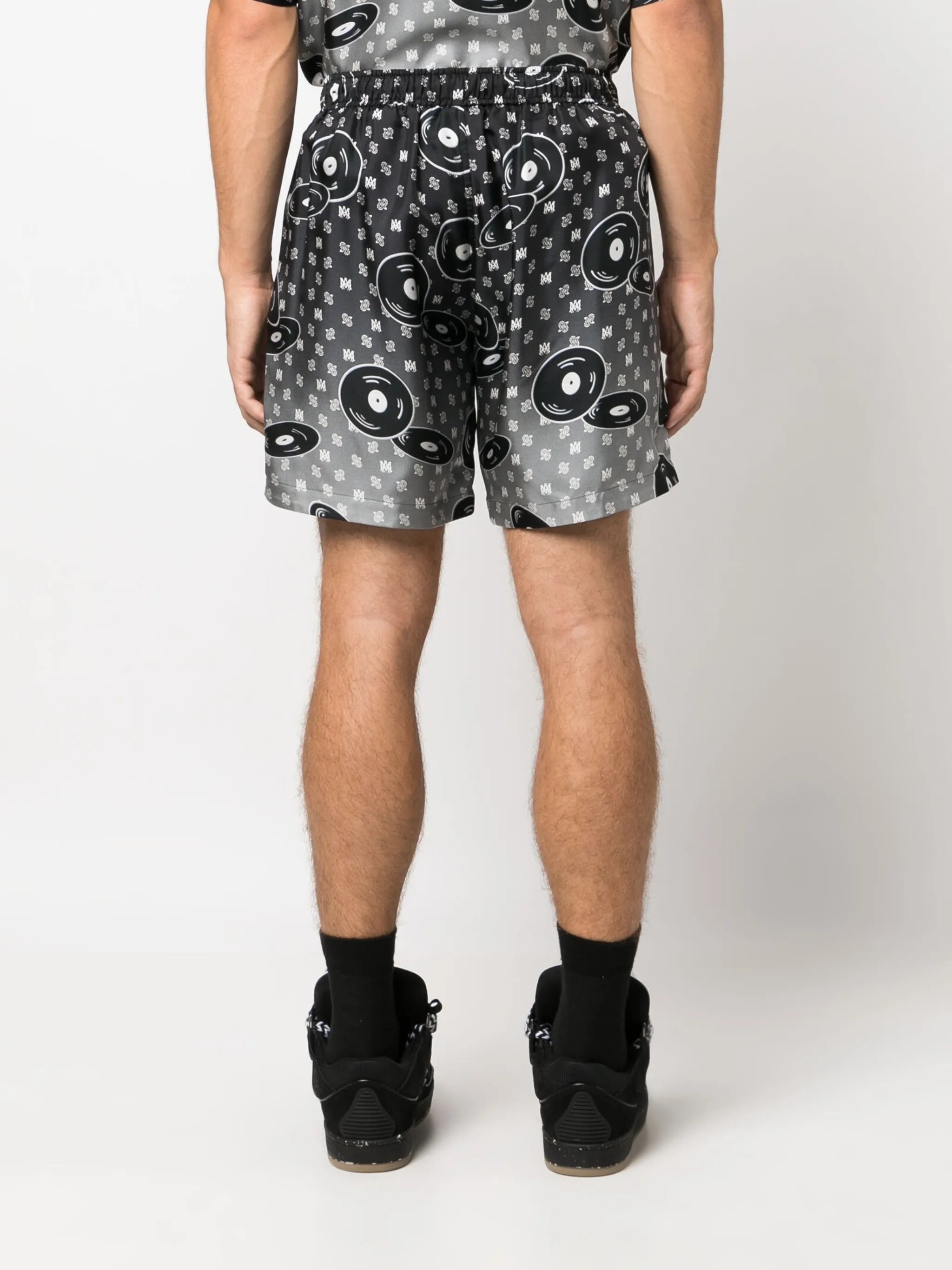Falling Records silk shorts