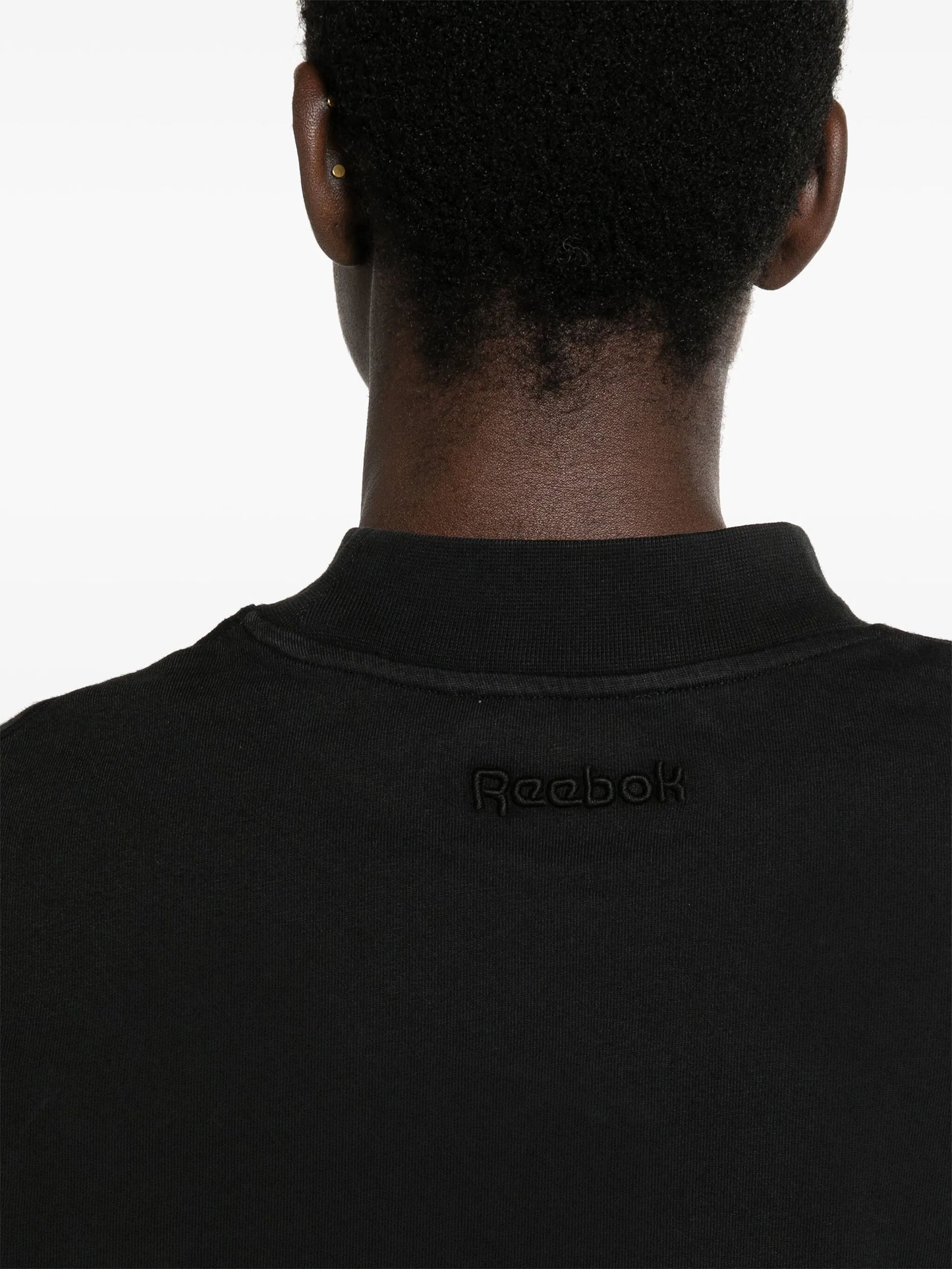 faded-effect cotton cropped T-shirt