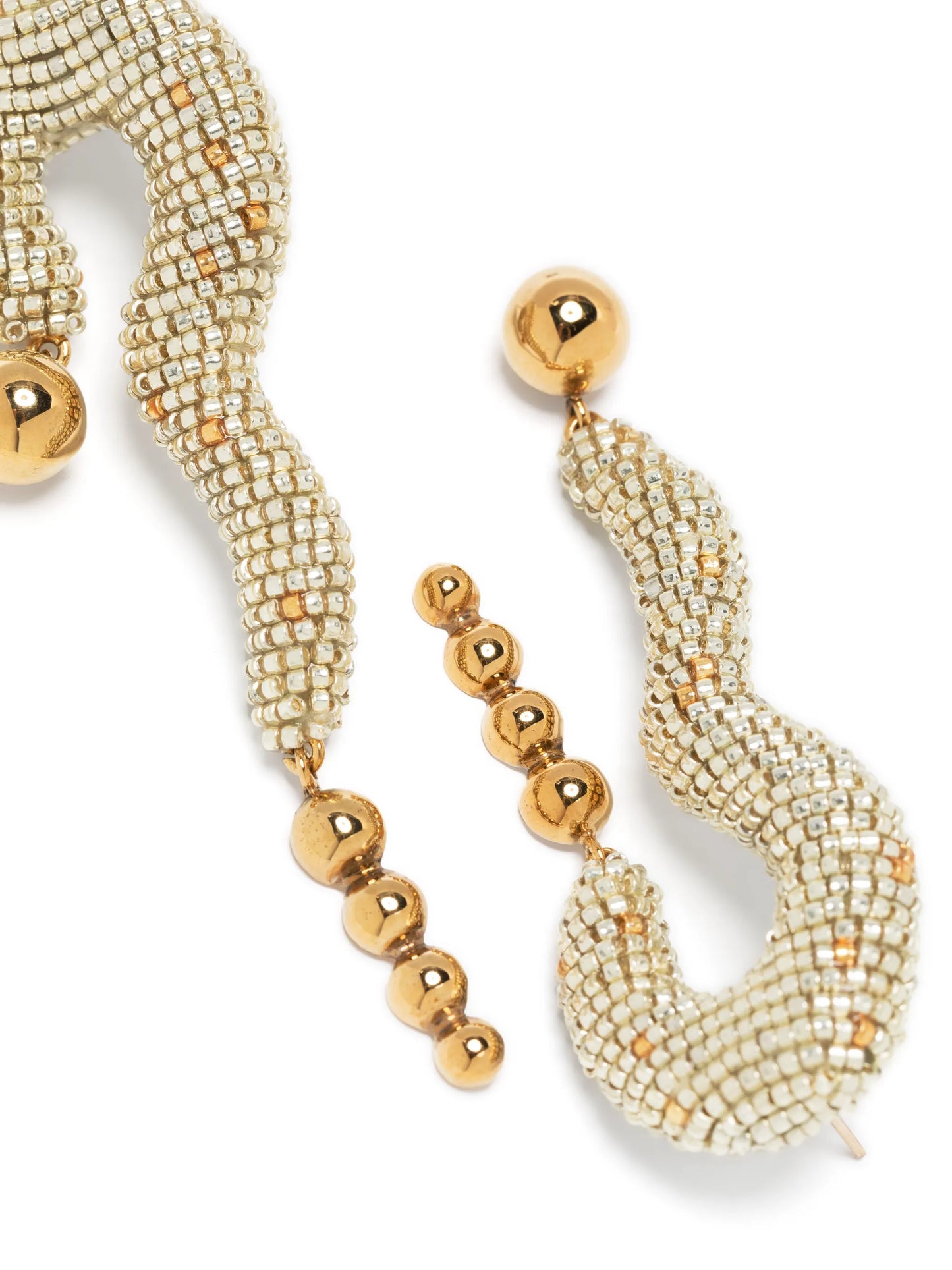 Sunset 24kt gold-plated beaded earrings