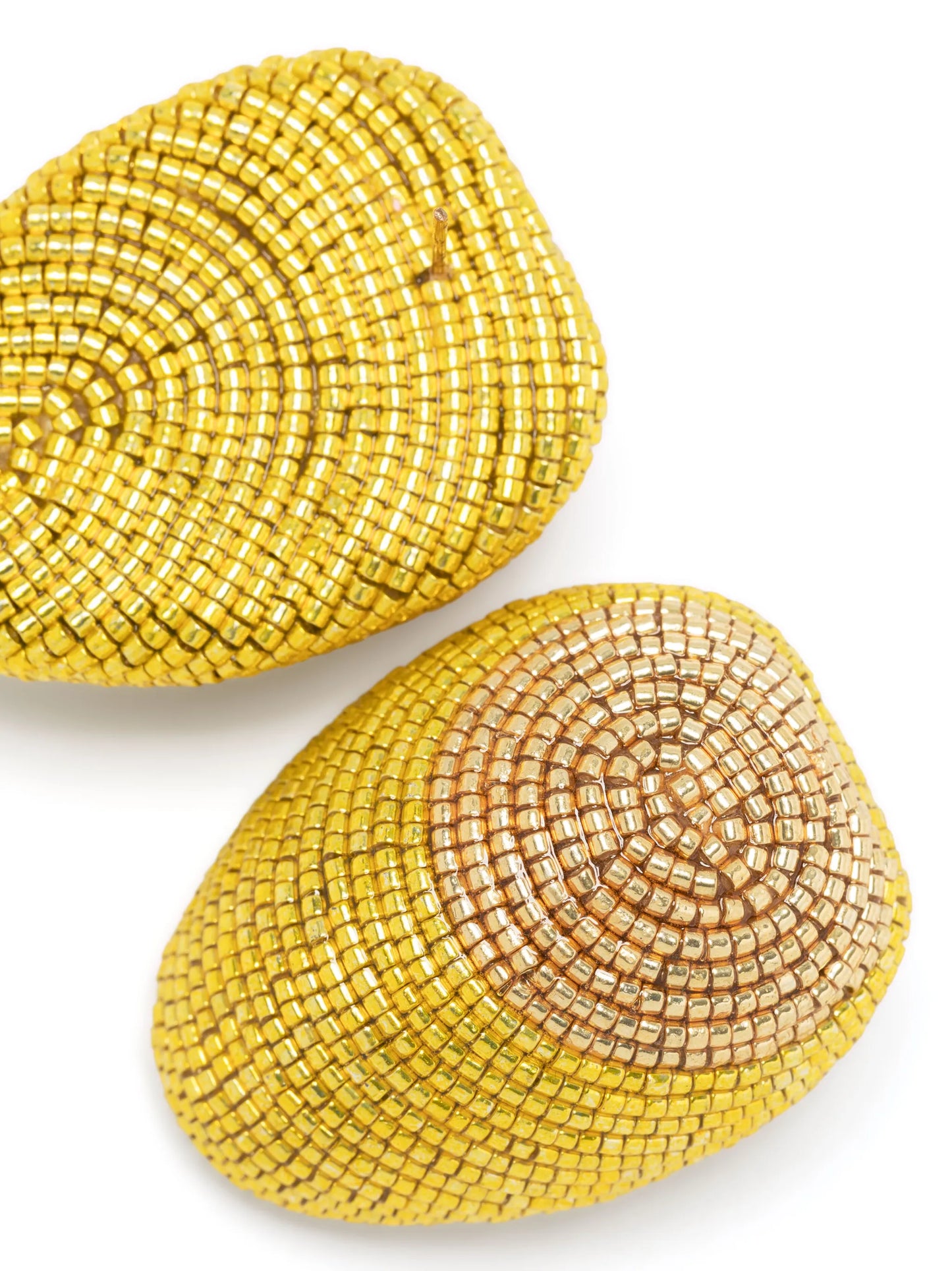 Maurita 24kt gold plated beaded earrings
