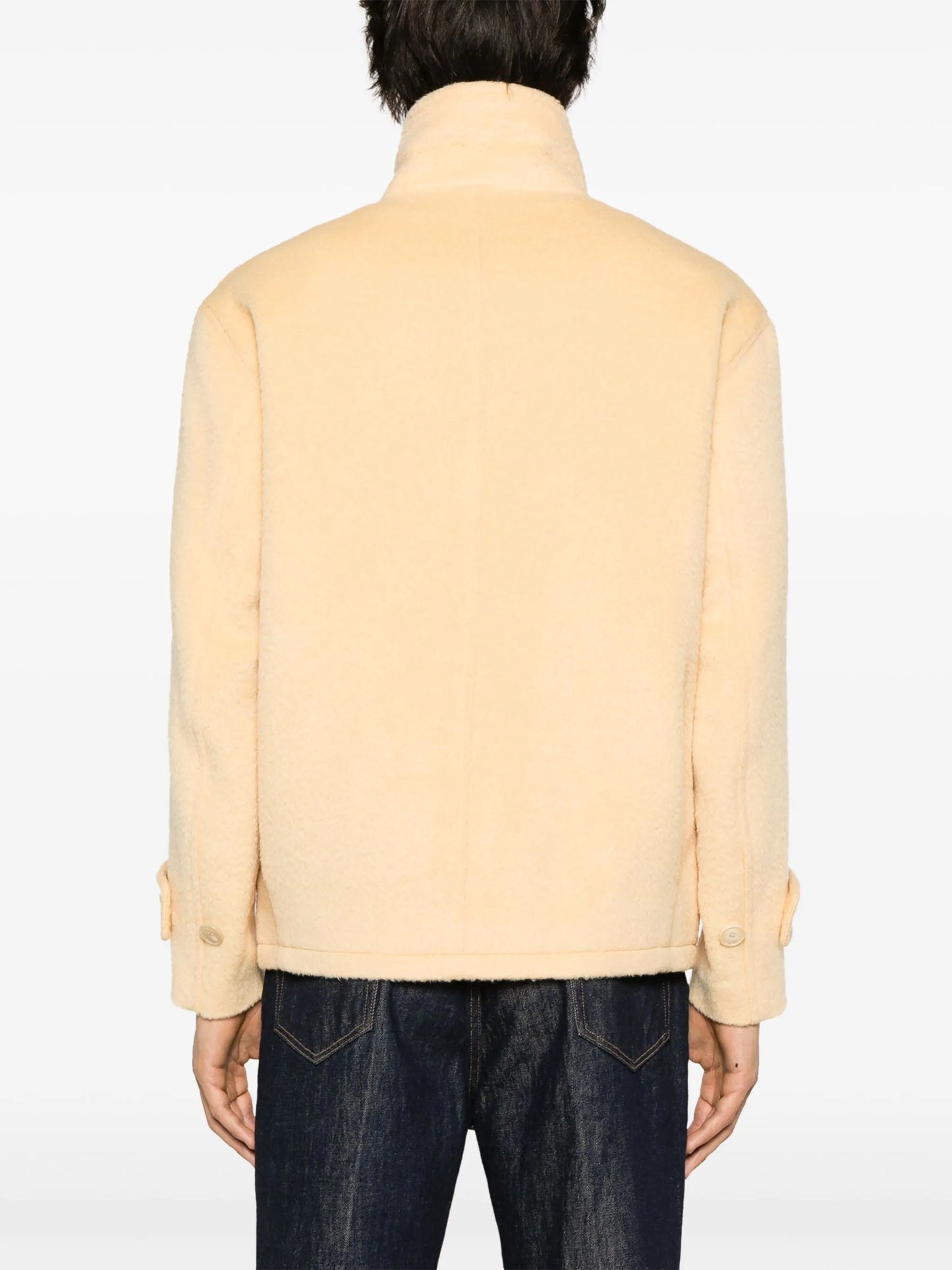 fleece zip-front jacket
