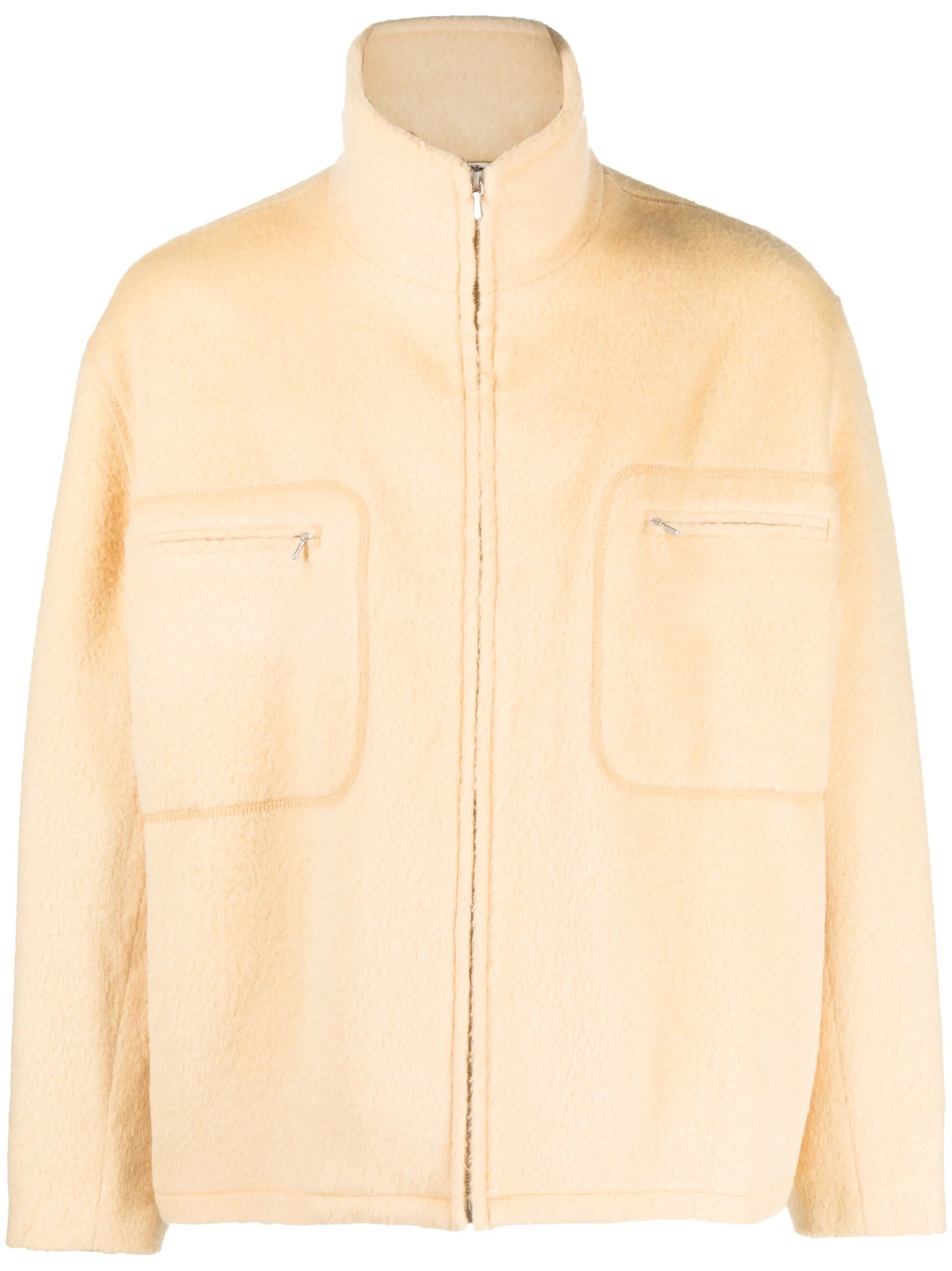 fleece zip-front jacket