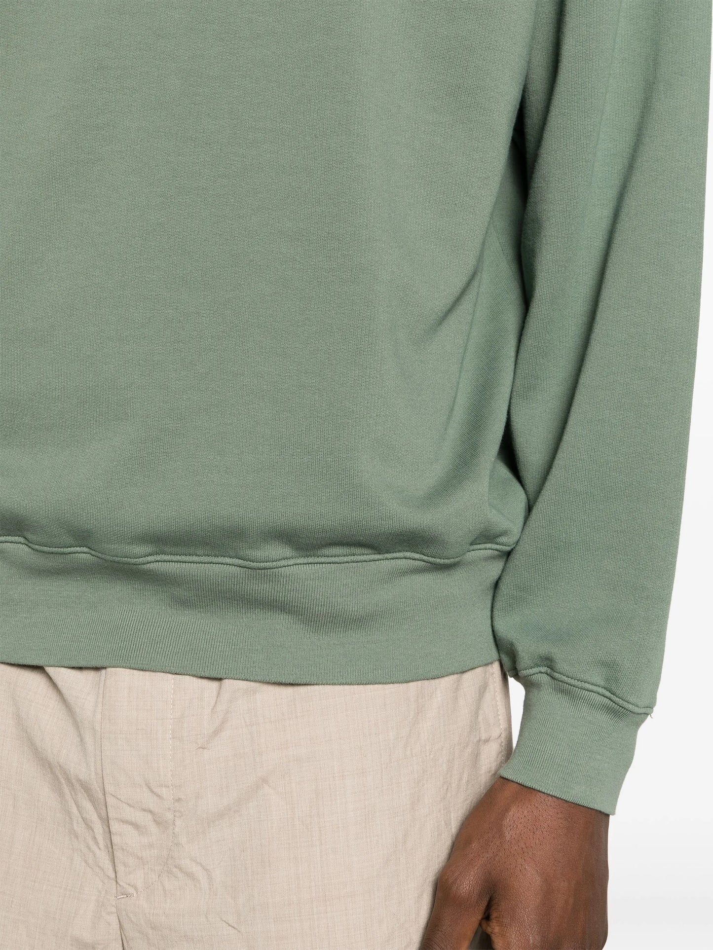crew-neck cotton sweatshirt