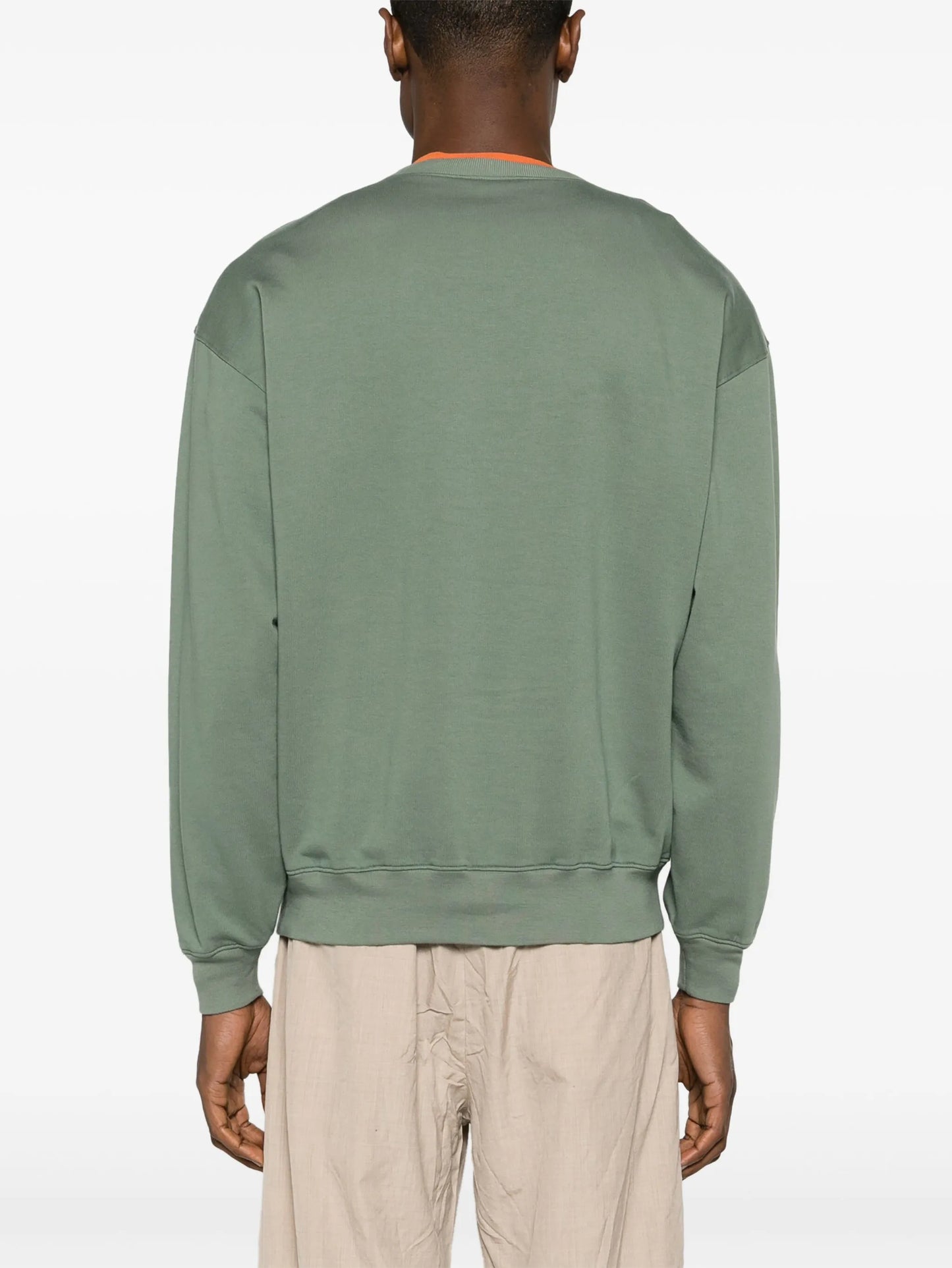 crew-neck cotton sweatshirt
