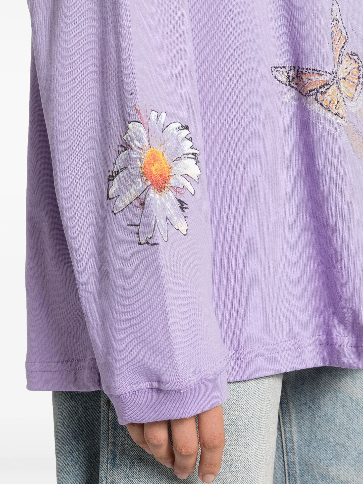 Moto floral-print T-shirt