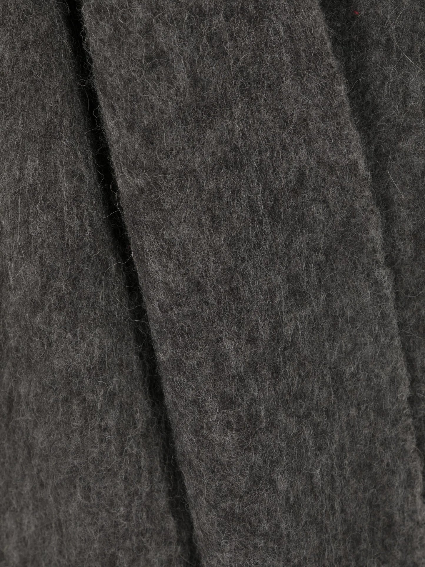 logo-embroidered fringed scarf