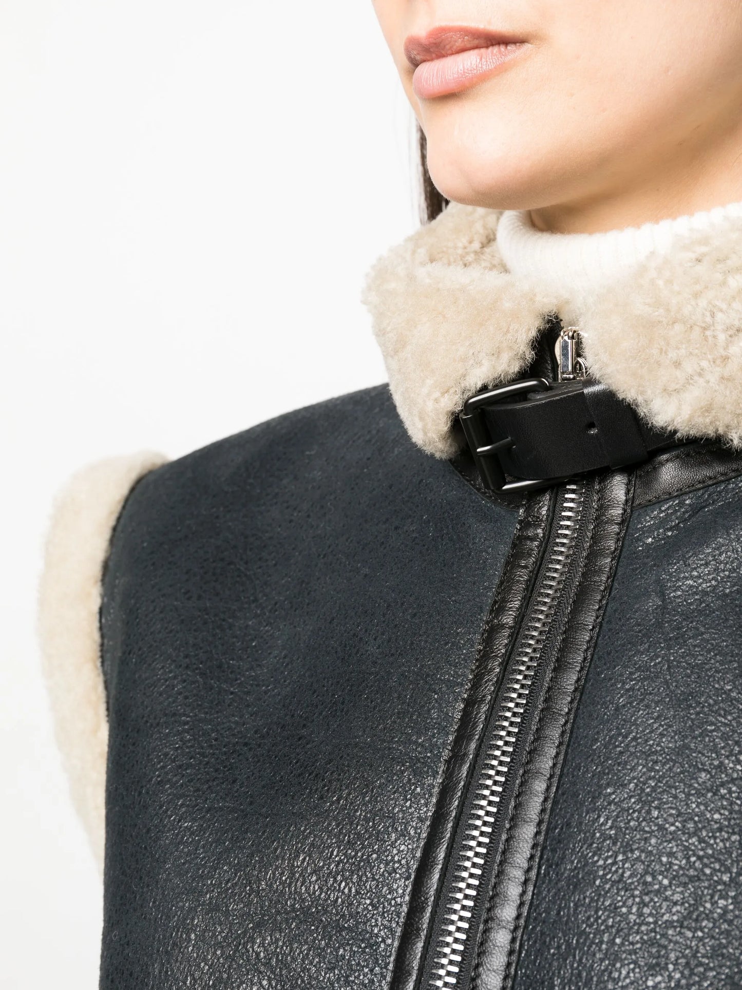 Aviel shearling-trim gilet
