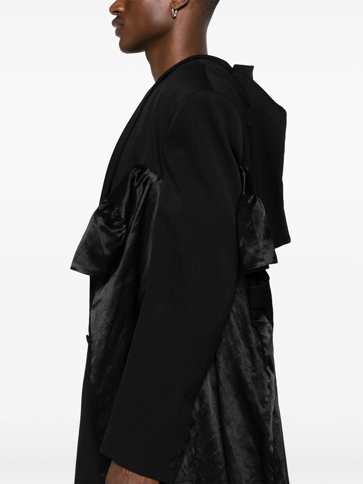 floor-length single-breasted coat