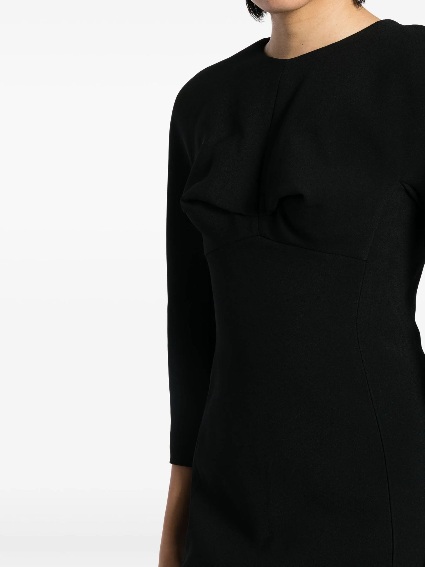 rounded-shoulder minidress