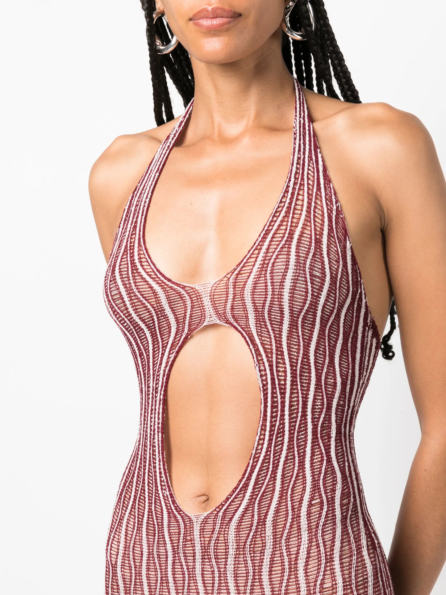 Cactus cut-out dress