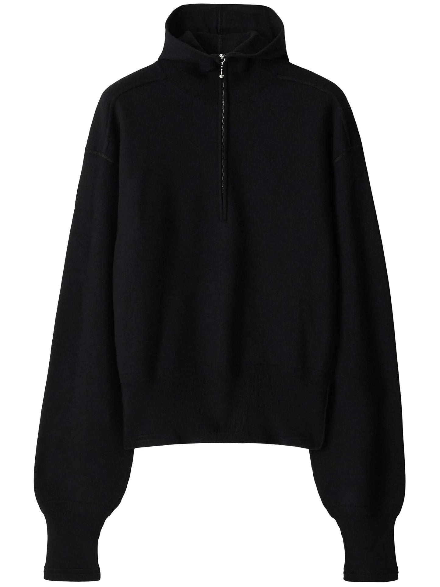 half-zip wool jumper