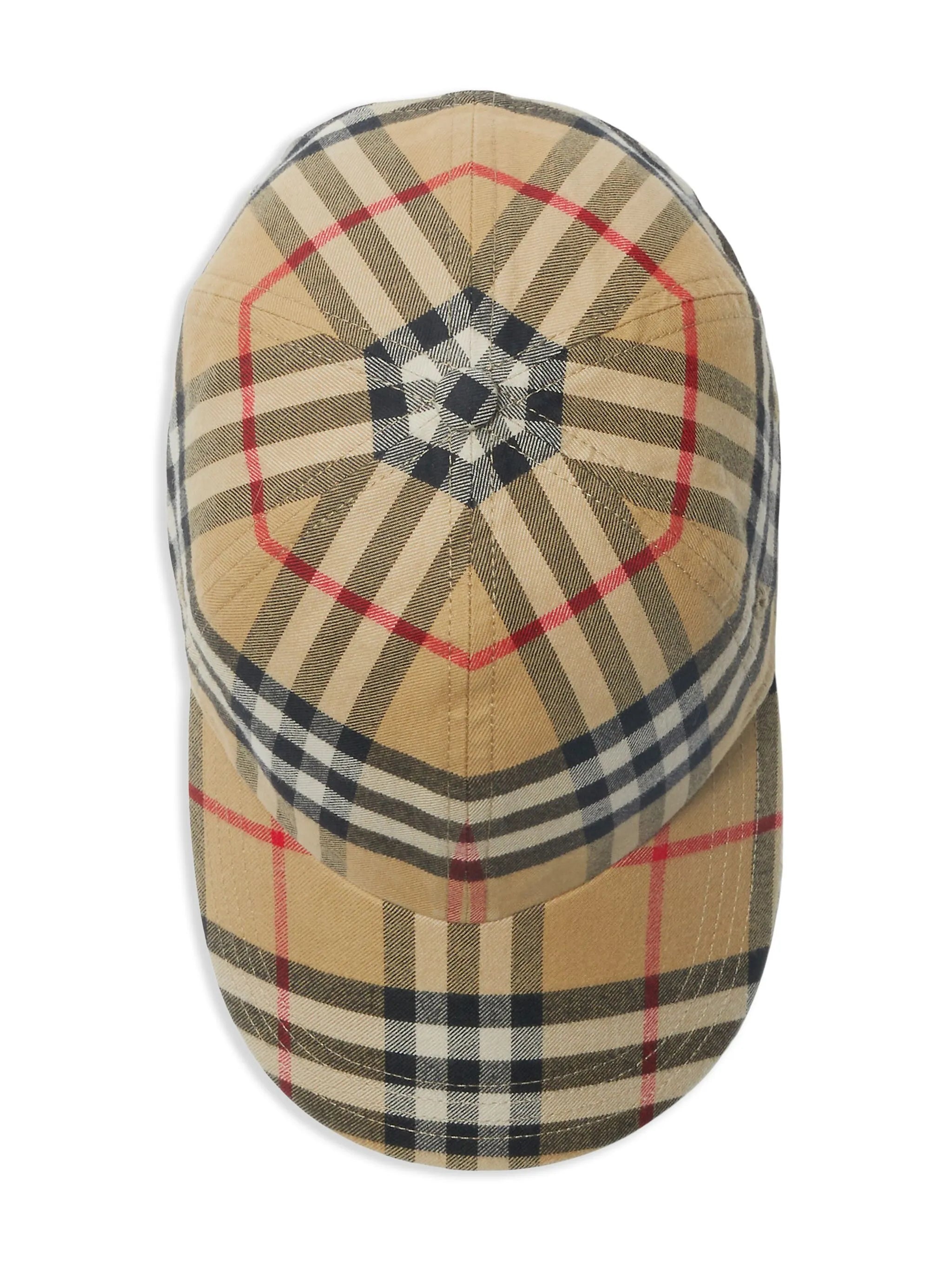 nova-check cotton baseball cap
