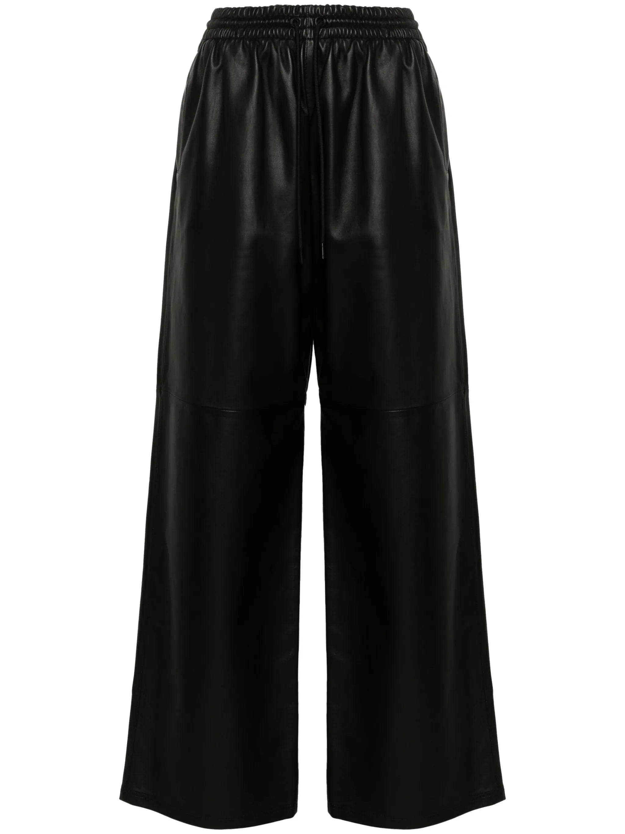 high-waist wide-leg trousers