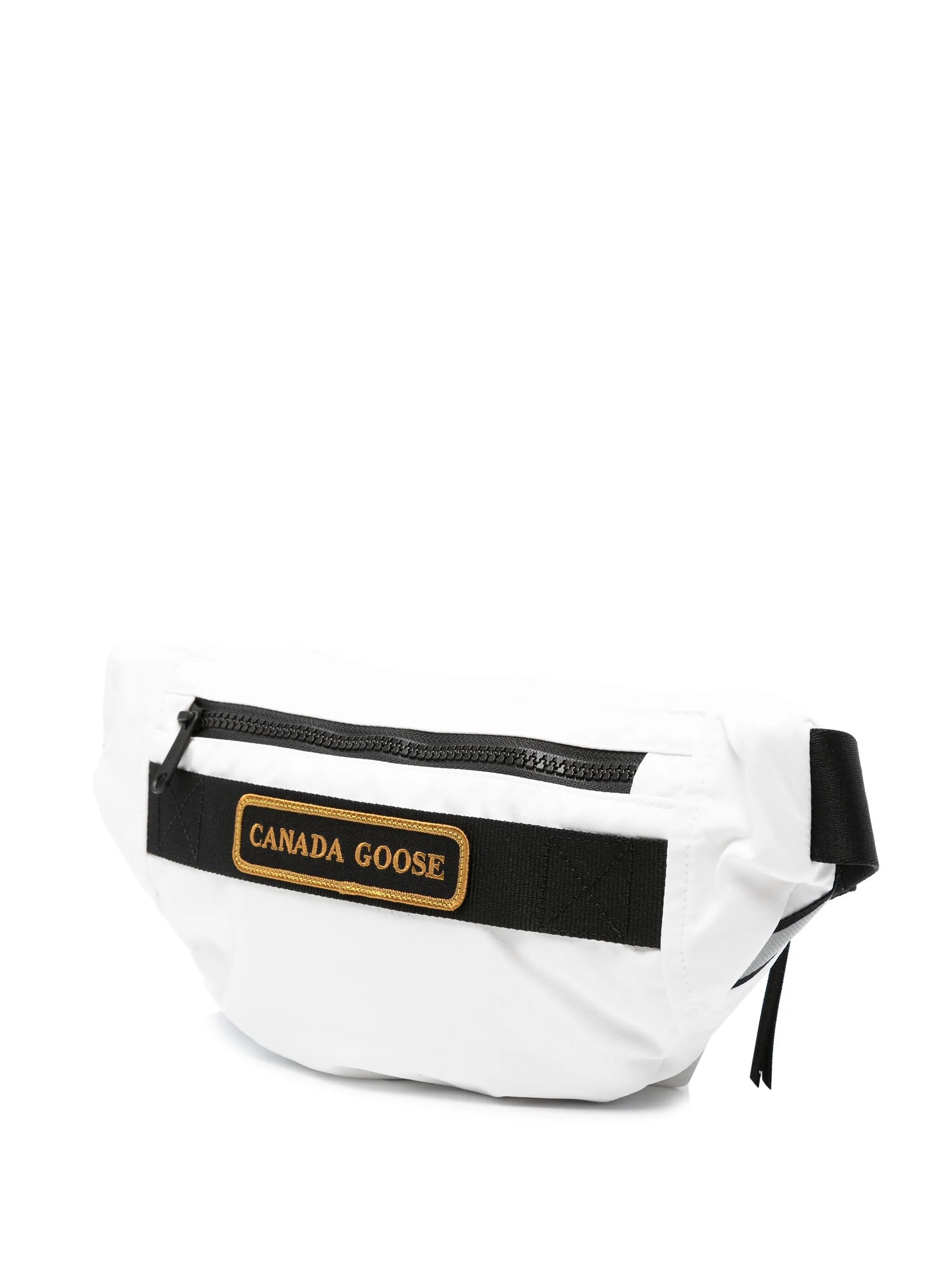 logo-patch padded belt bag
