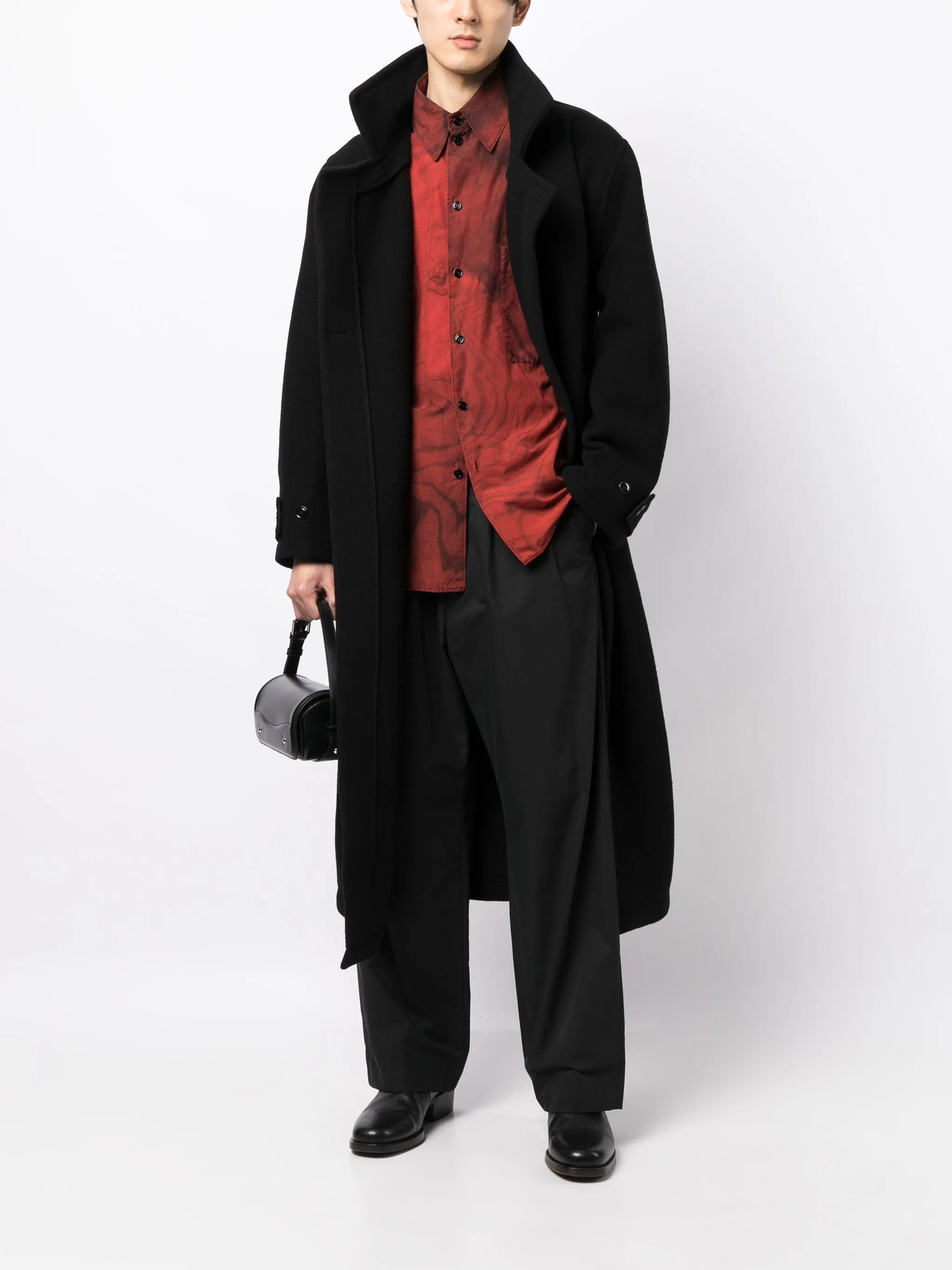 belted double-breasted coat