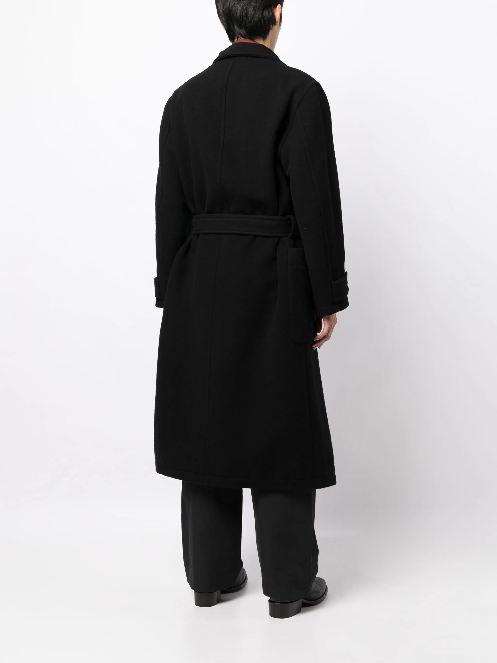 belted double-breasted coat