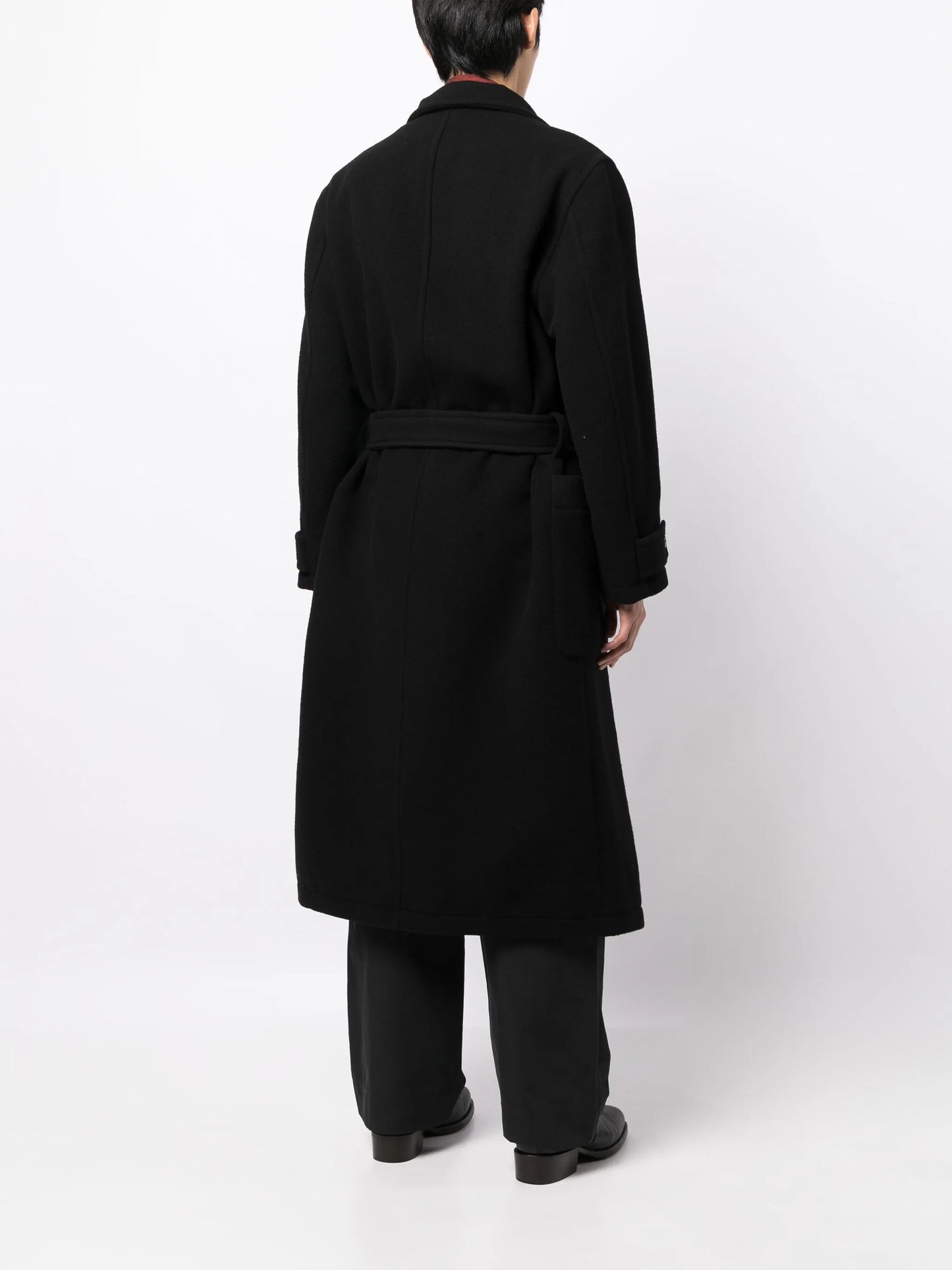 belted double-breasted coat