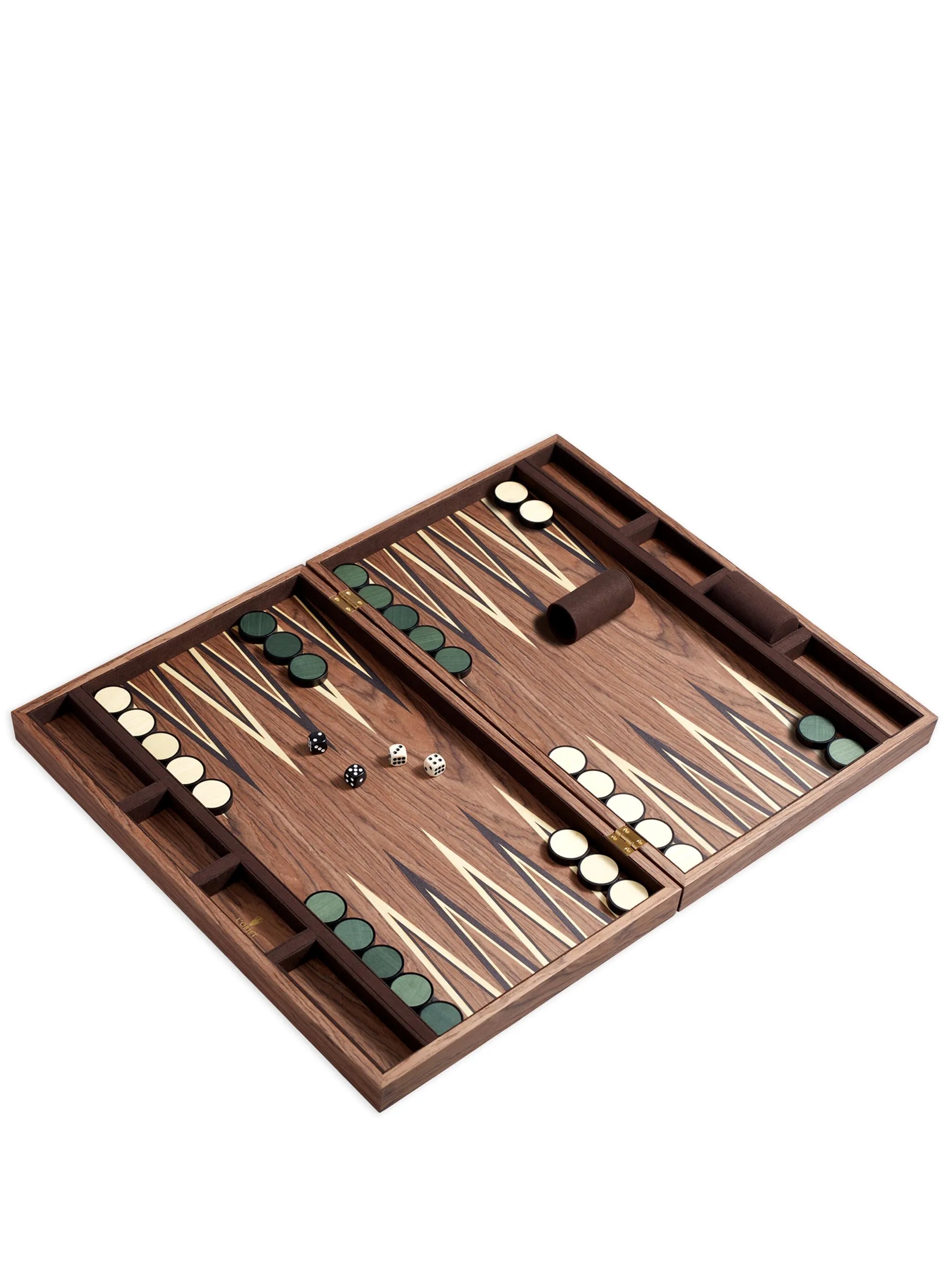 Matis wood backgammon set