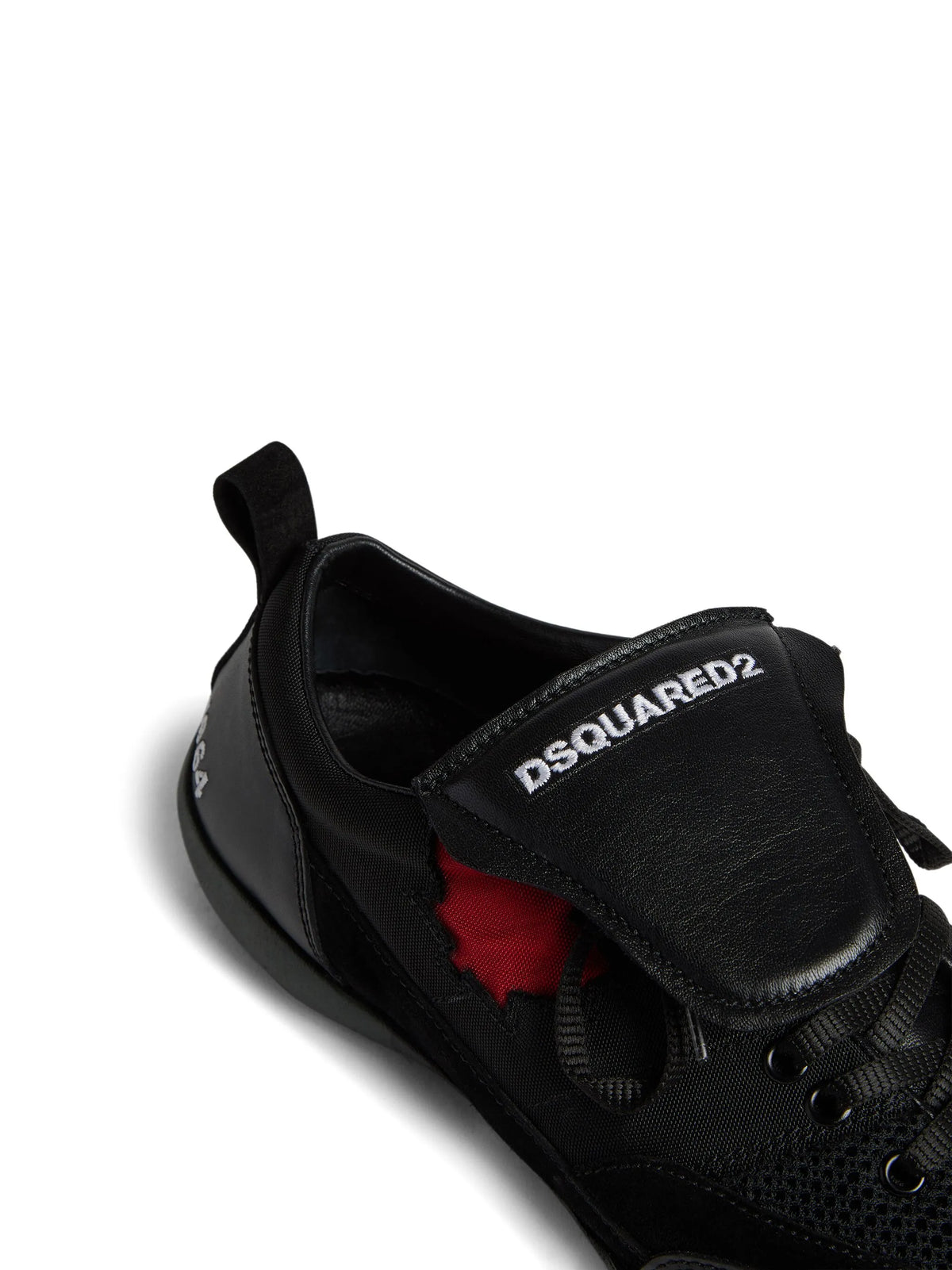maple-leaf leather sneakers