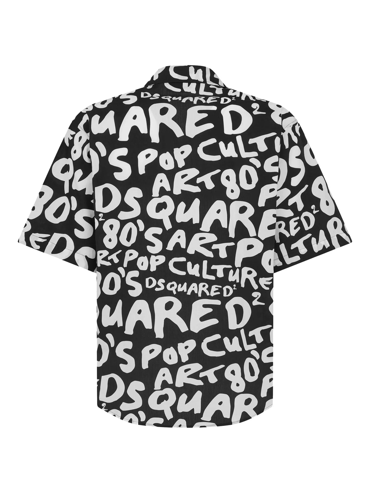 80's Pop-print cotton shirt